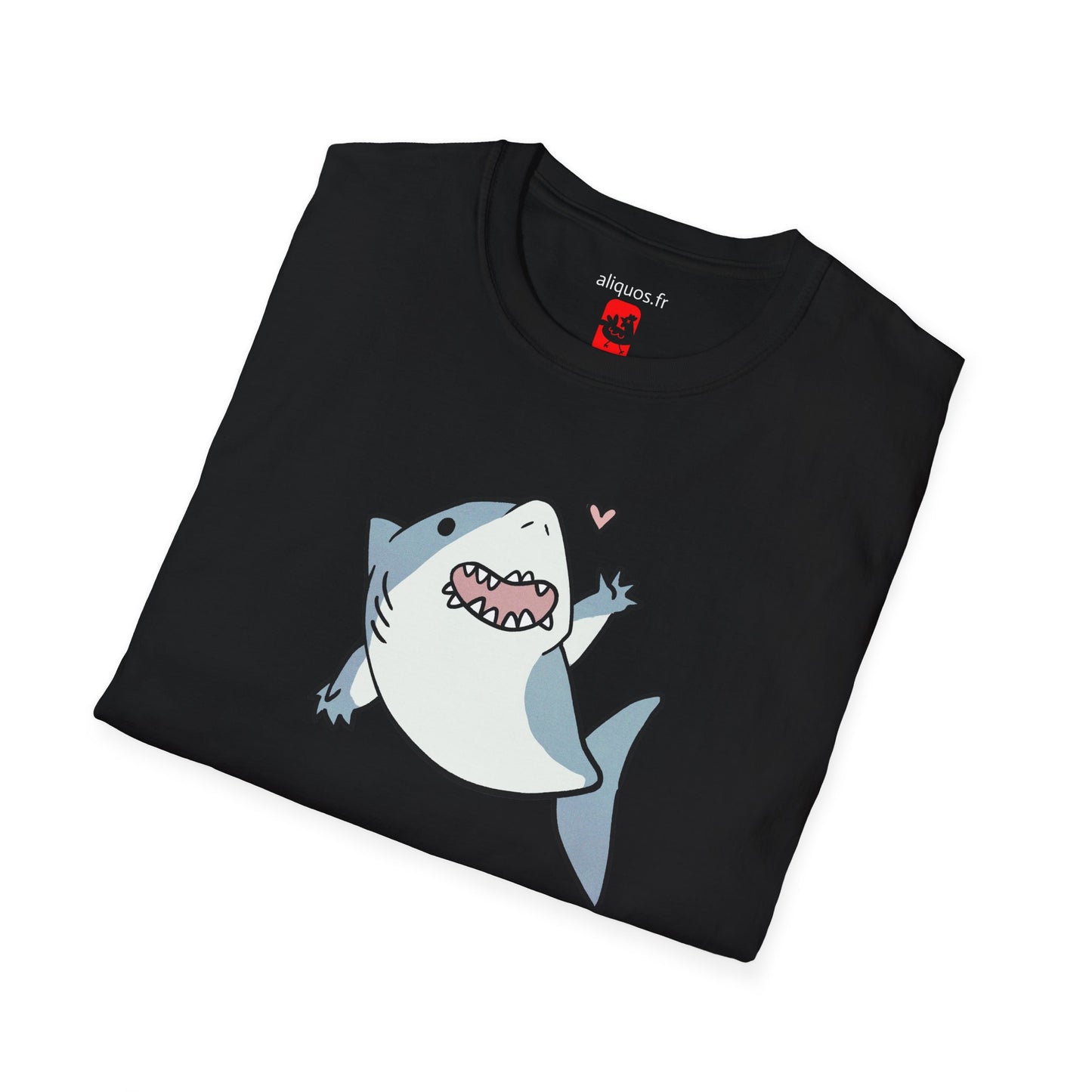 Unisex T-Shirt - Cute Little Shark Wave - Aliquos