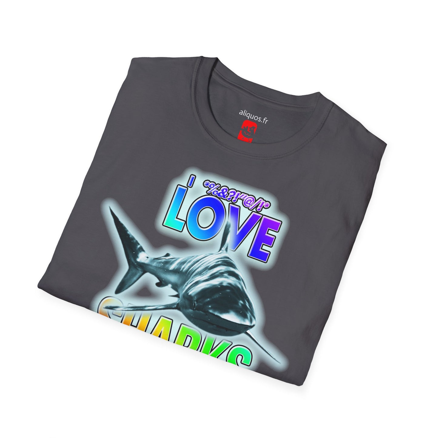 T-shirt unisexe - J'adore les requins - Aliquos