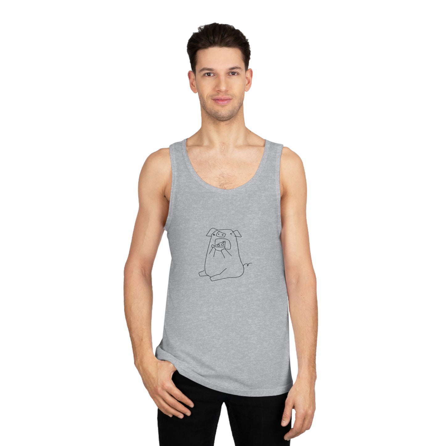 Pizza Piggy Unisex Softstyle Tank Top - ALIQUOS