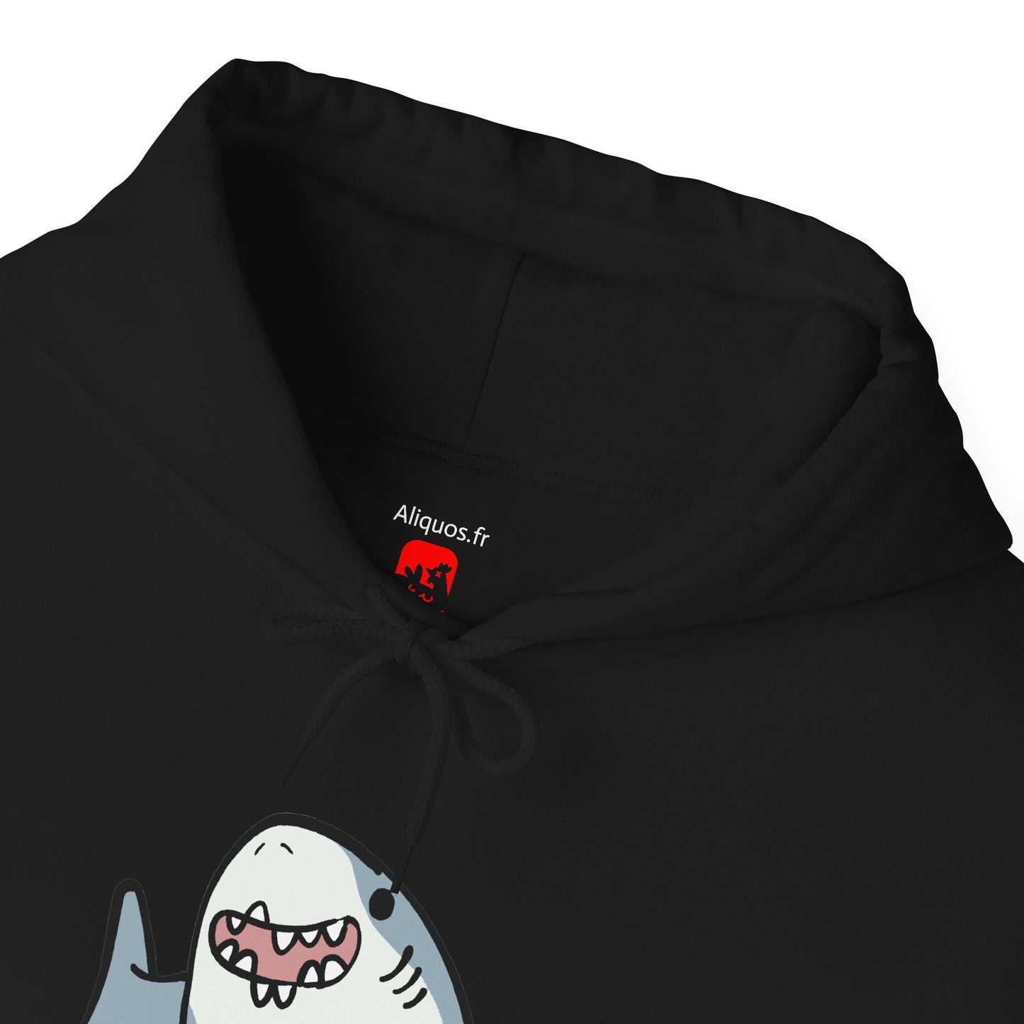 Sweat à capuche unisexe - Happy Shark - Aliquos