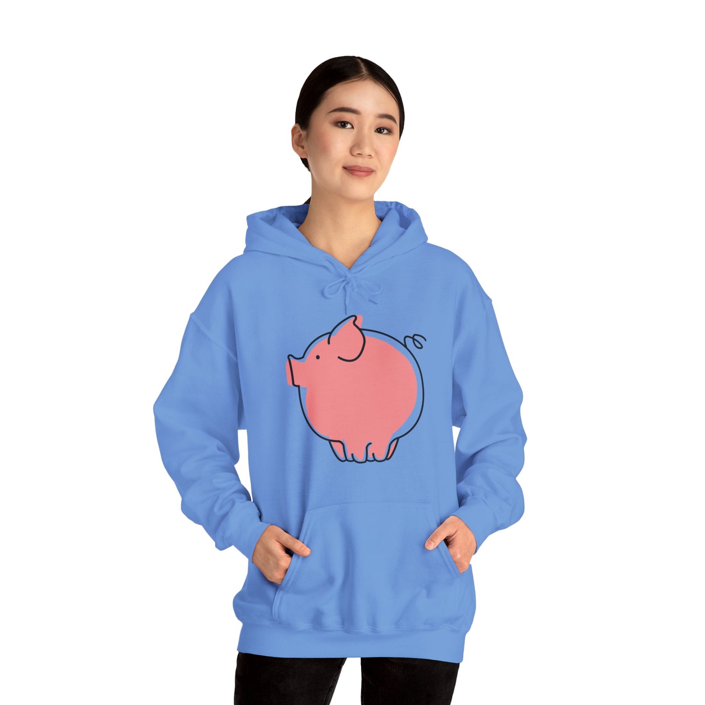Pudgy Piggy Unisex Hooded Sweatshirt - ALIQUOS