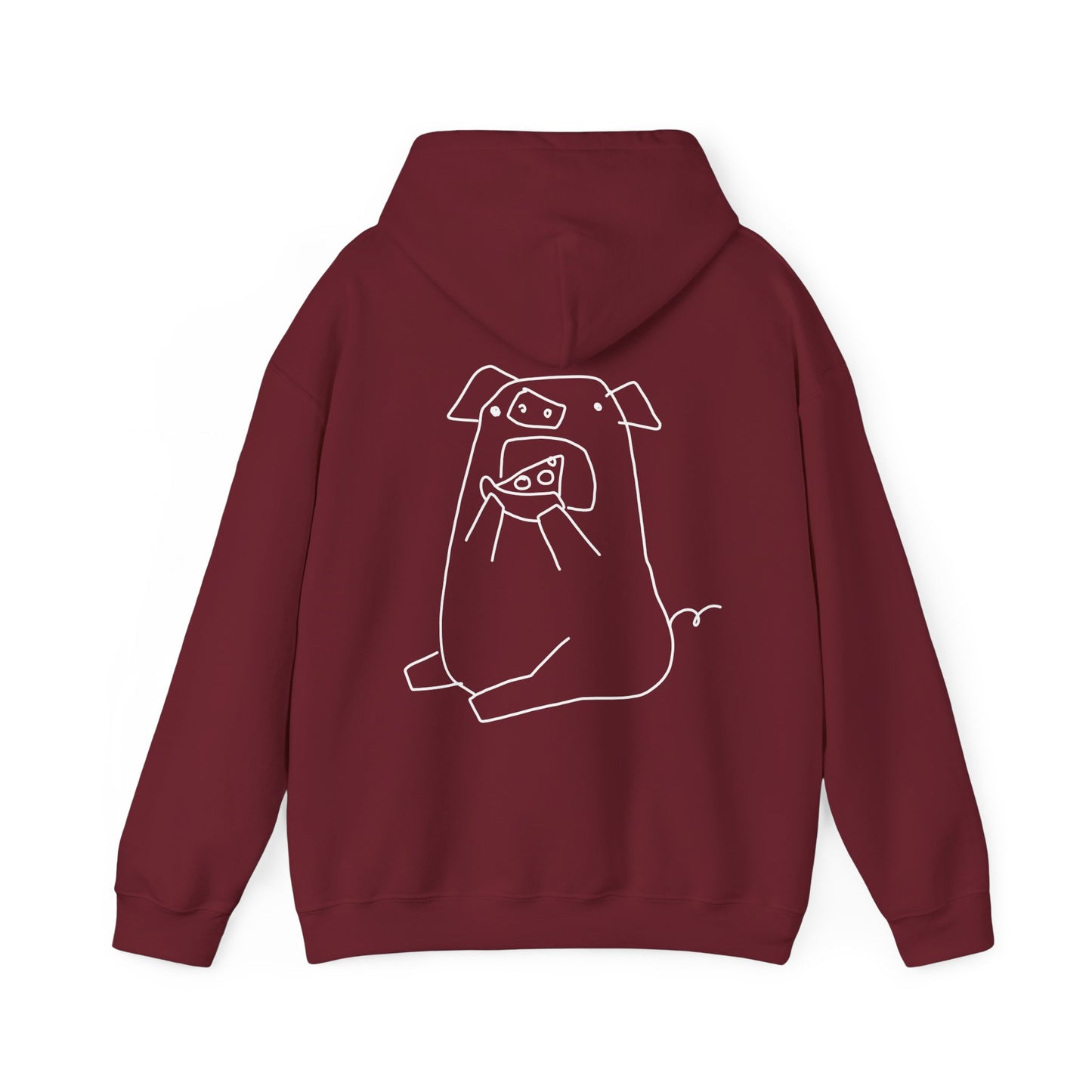 Pizza Piggy Unisex Hooded Sweatshirt - ALIQUOS