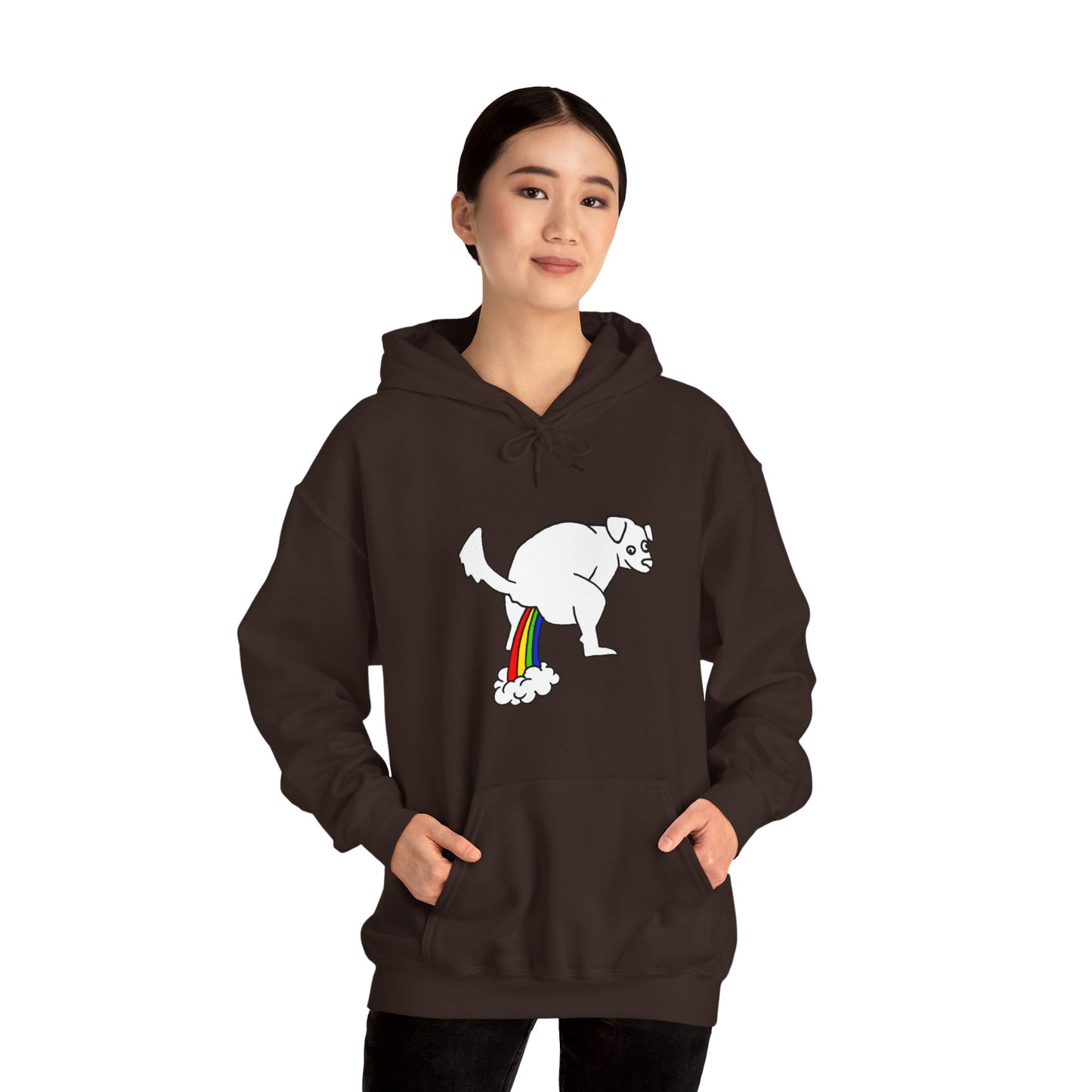 Unisex Hooded Sweatshirt - Doggy Rainbow Factory - ALIQUOS