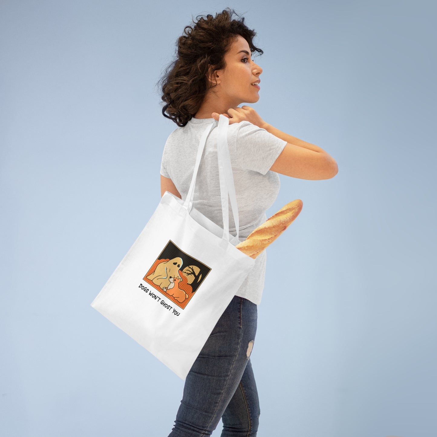 Tote Bag - 'Dogs Won't Ghost You' - ALIQUOS