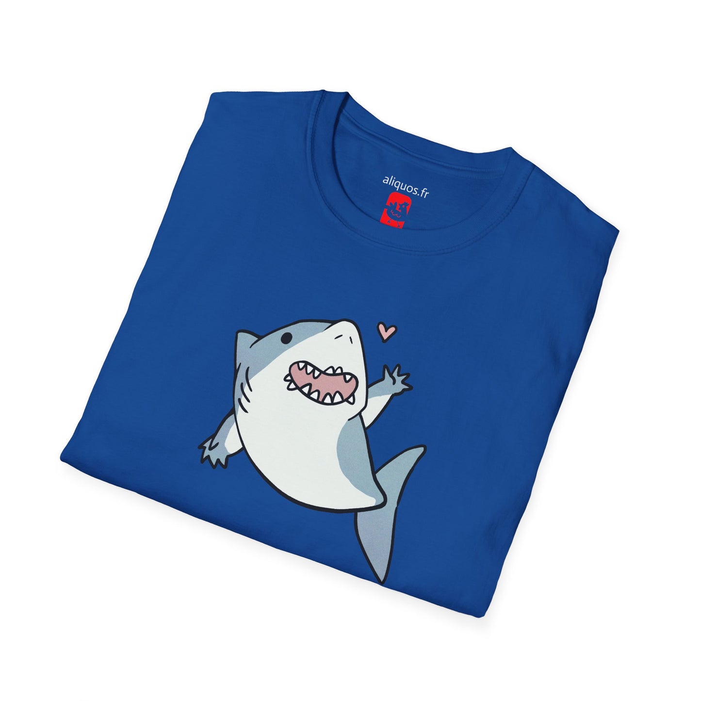 Unisex T-Shirt - Cute Little Shark Wave - Aliquos