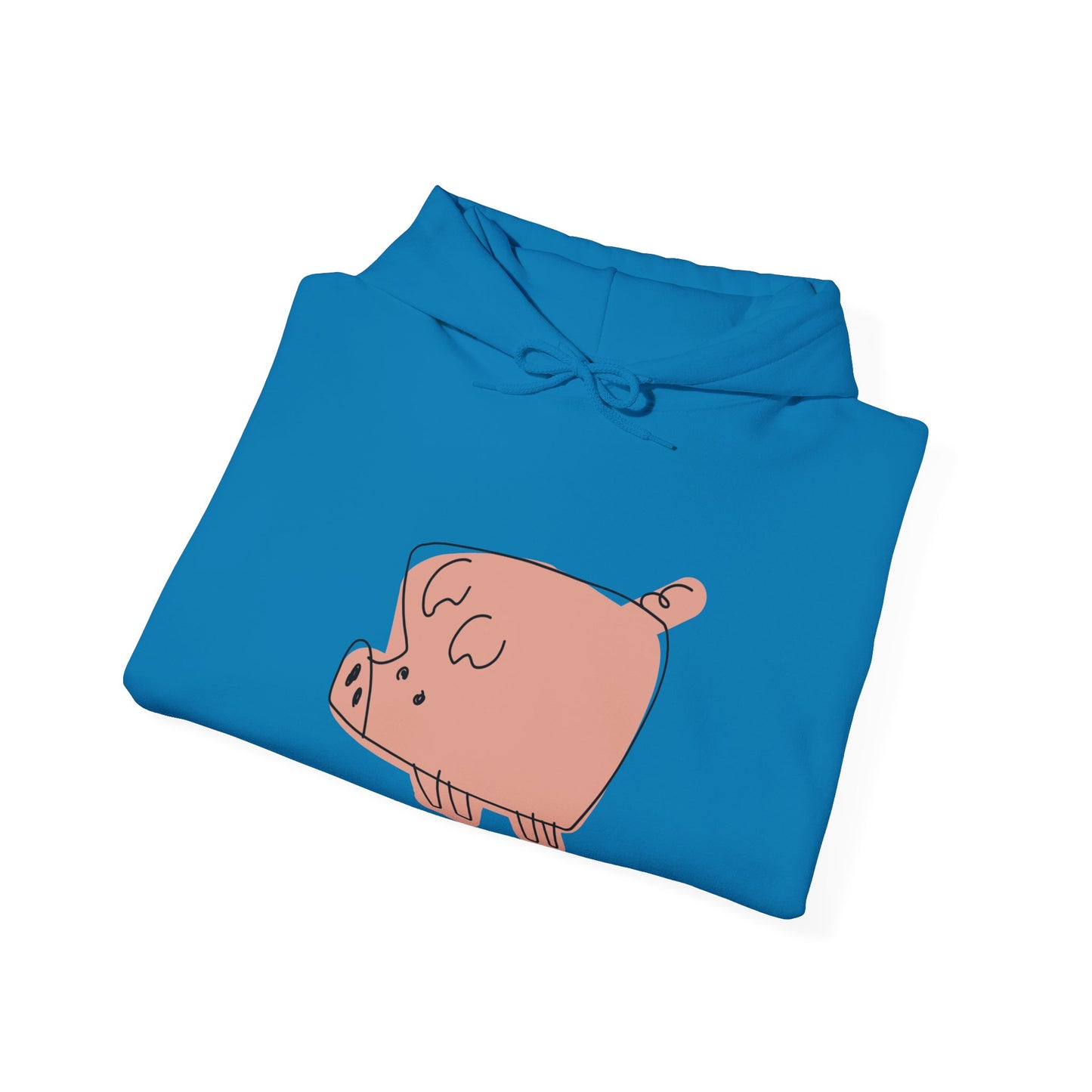 Blocky Piggy Unisex Hooded Sweatshirt - ALIQUOS