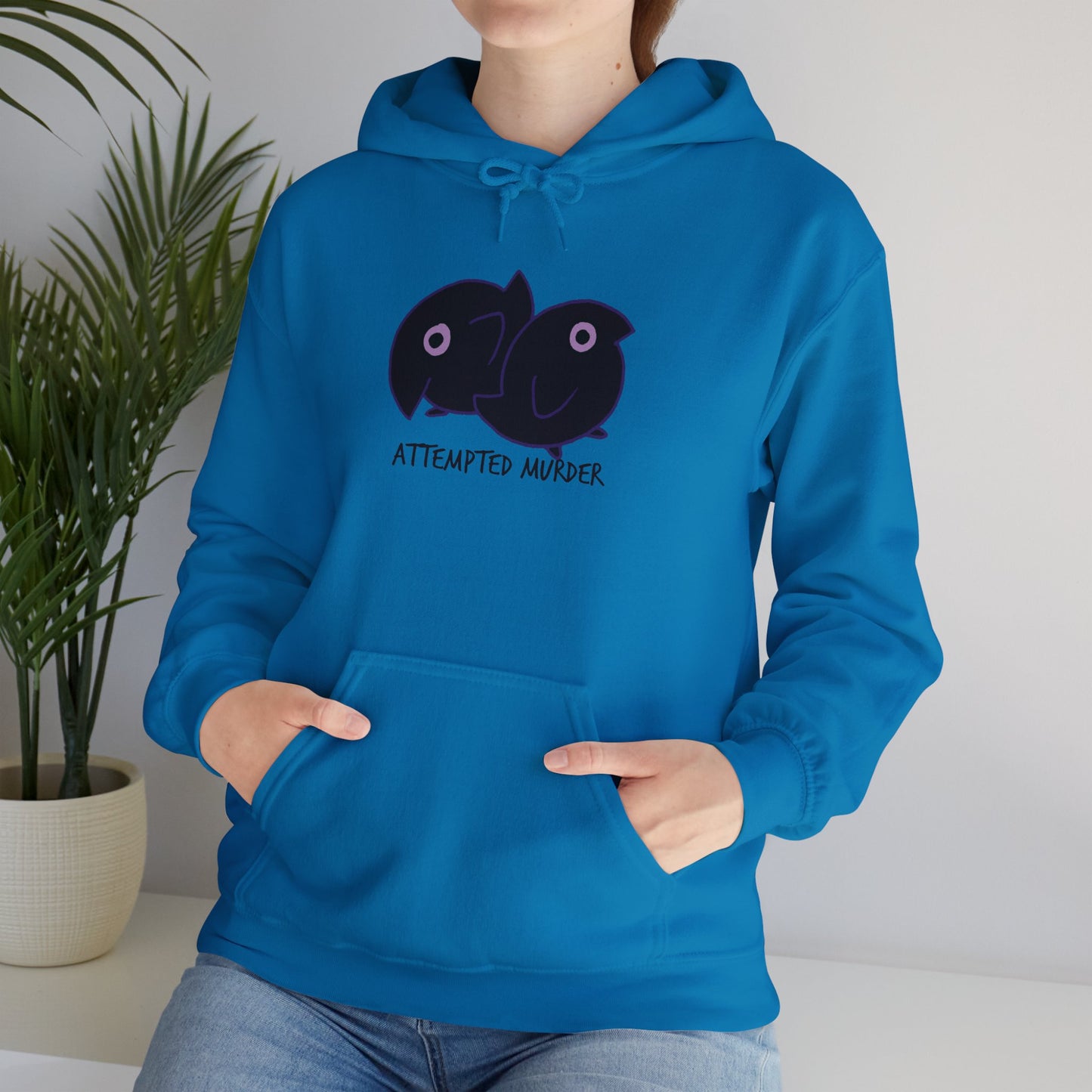Unisex Hooded Sweatshirt - Attempted Murder Design - ALIQUOS
