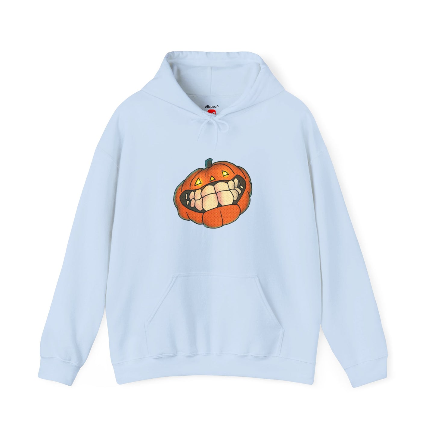 Sweat à capuche unisexe - Motif « citrouille souriante »