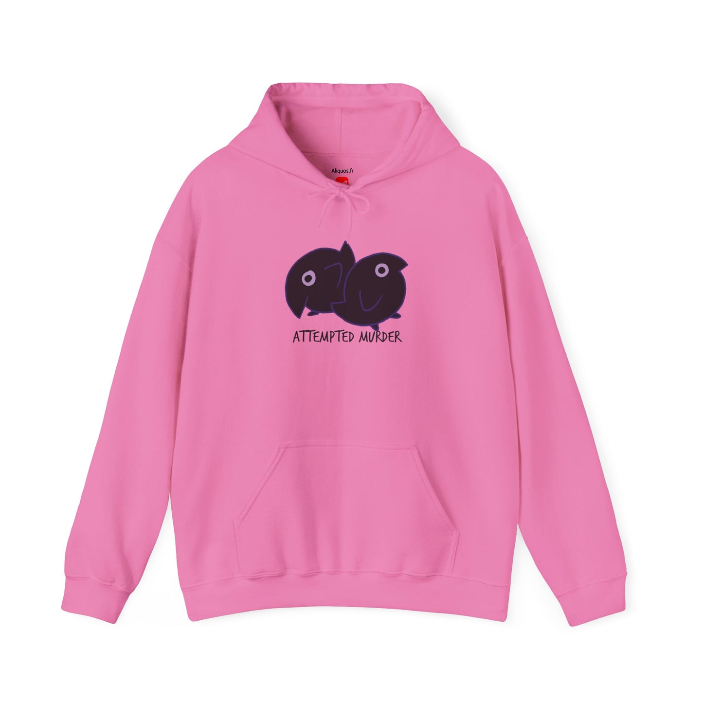 Unisex Hooded Sweatshirt - Attempted Murder Design - ALIQUOS