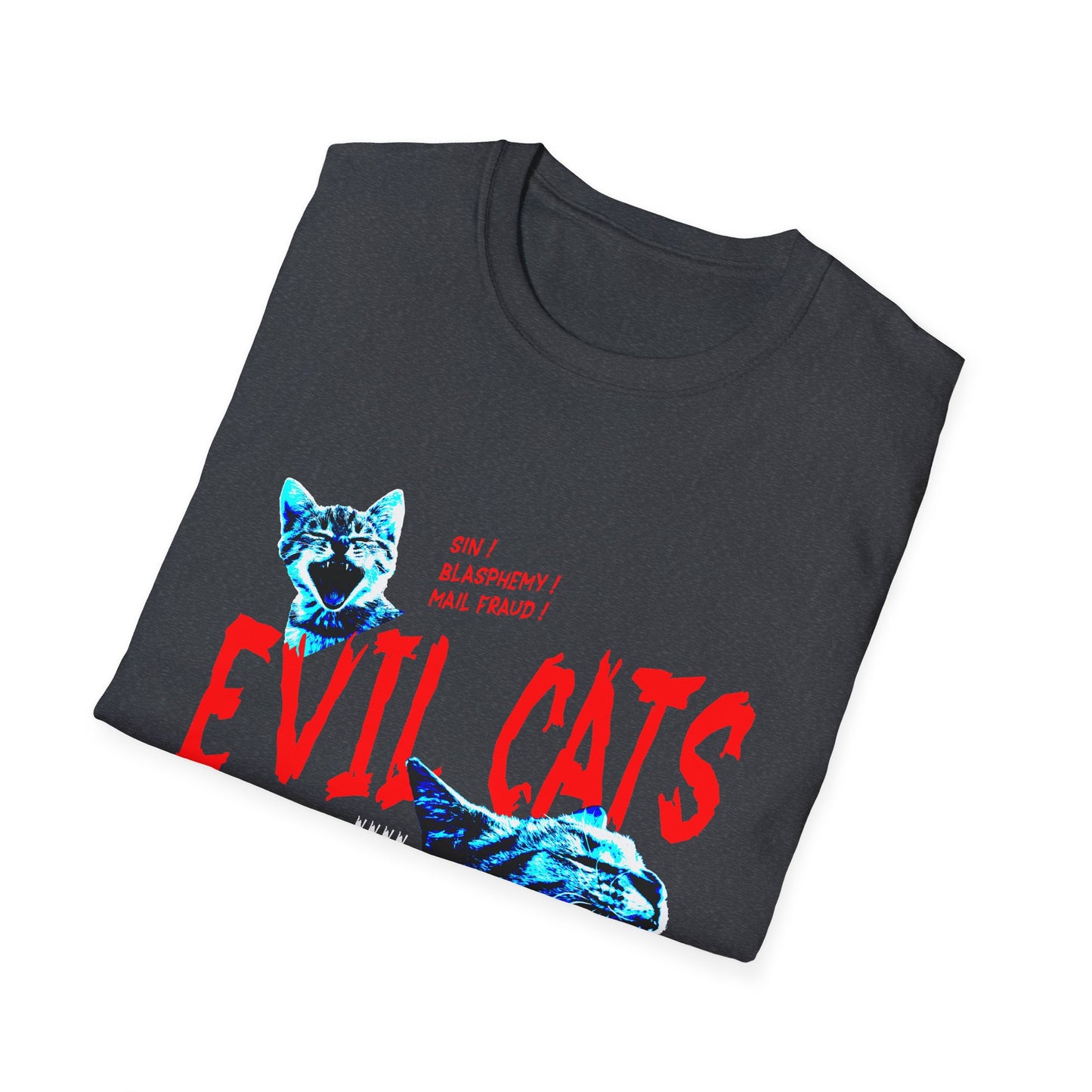 Unisex Evil Cats Tee//Tshirt Vilains Chats H/F - ALIQUOS