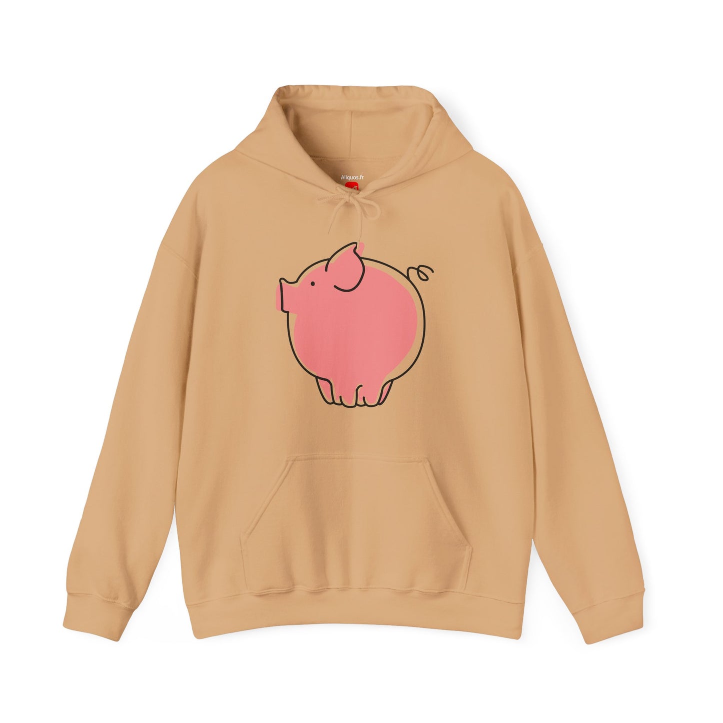 Pudgy Piggy Unisex Hooded Sweatshirt - ALIQUOS