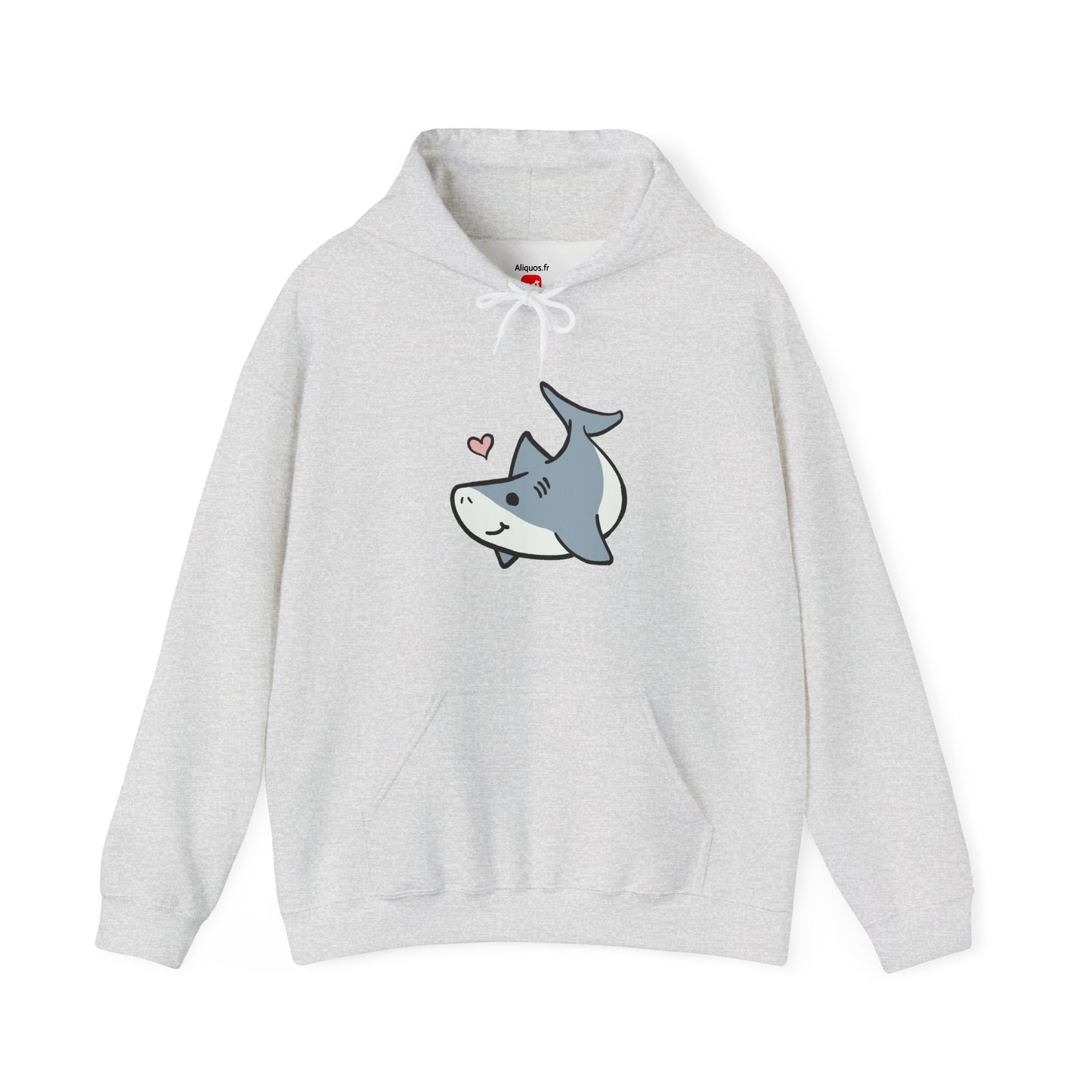 Sweat à capuche unisexe - Love Shark - Aliquos