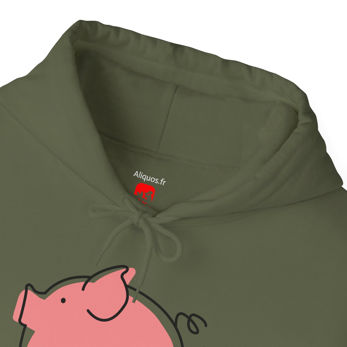 Pudgy Piggy Unisex Hooded Sweatshirt - ALIQUOS