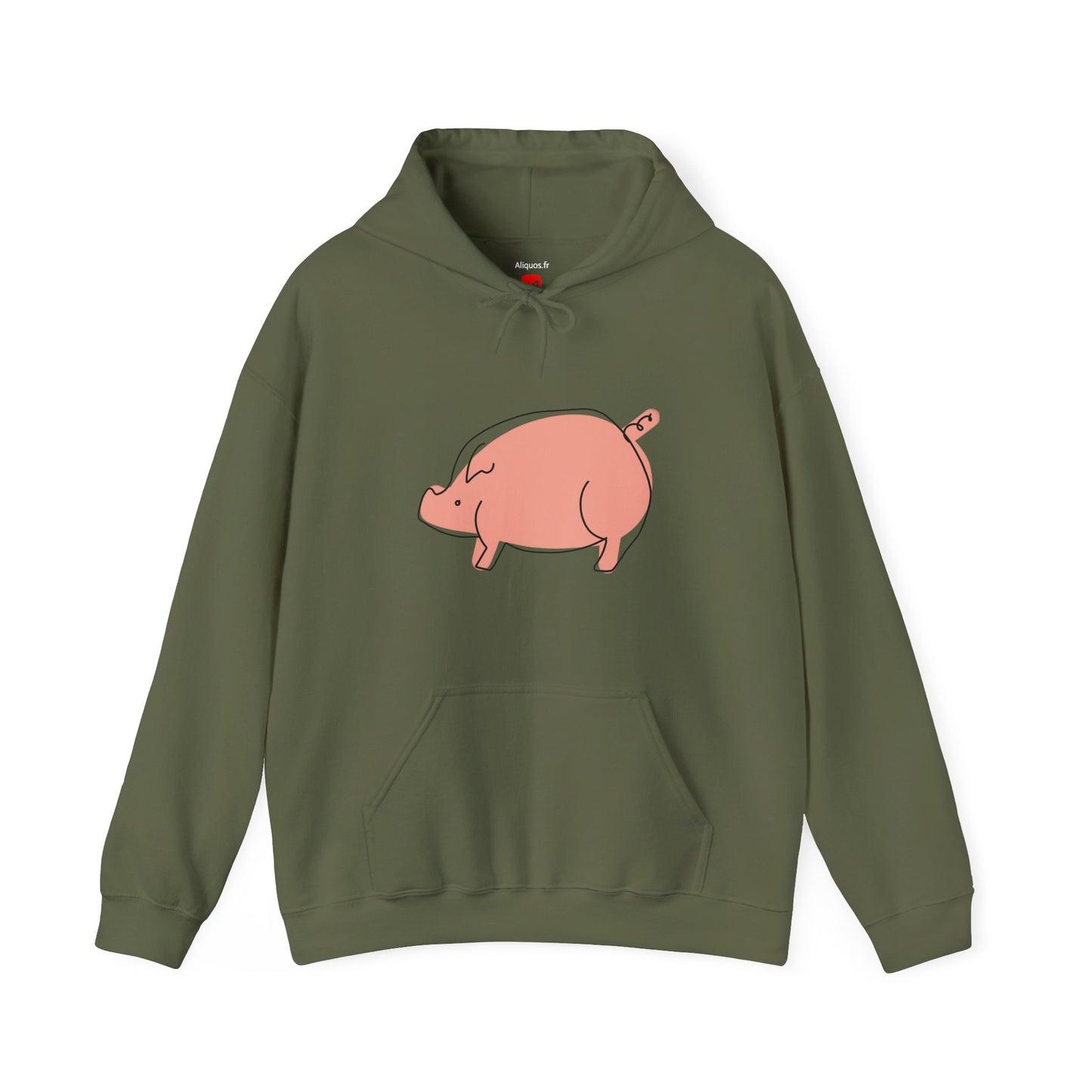 Chubby Piggy Unisex Hooded Sweatshirt - ALIQUOS