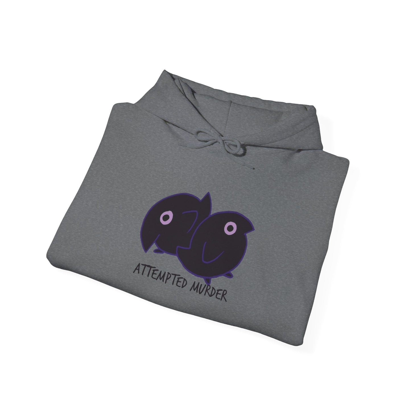 Unisex Hooded Sweatshirt - Attempted Murder Design - ALIQUOS