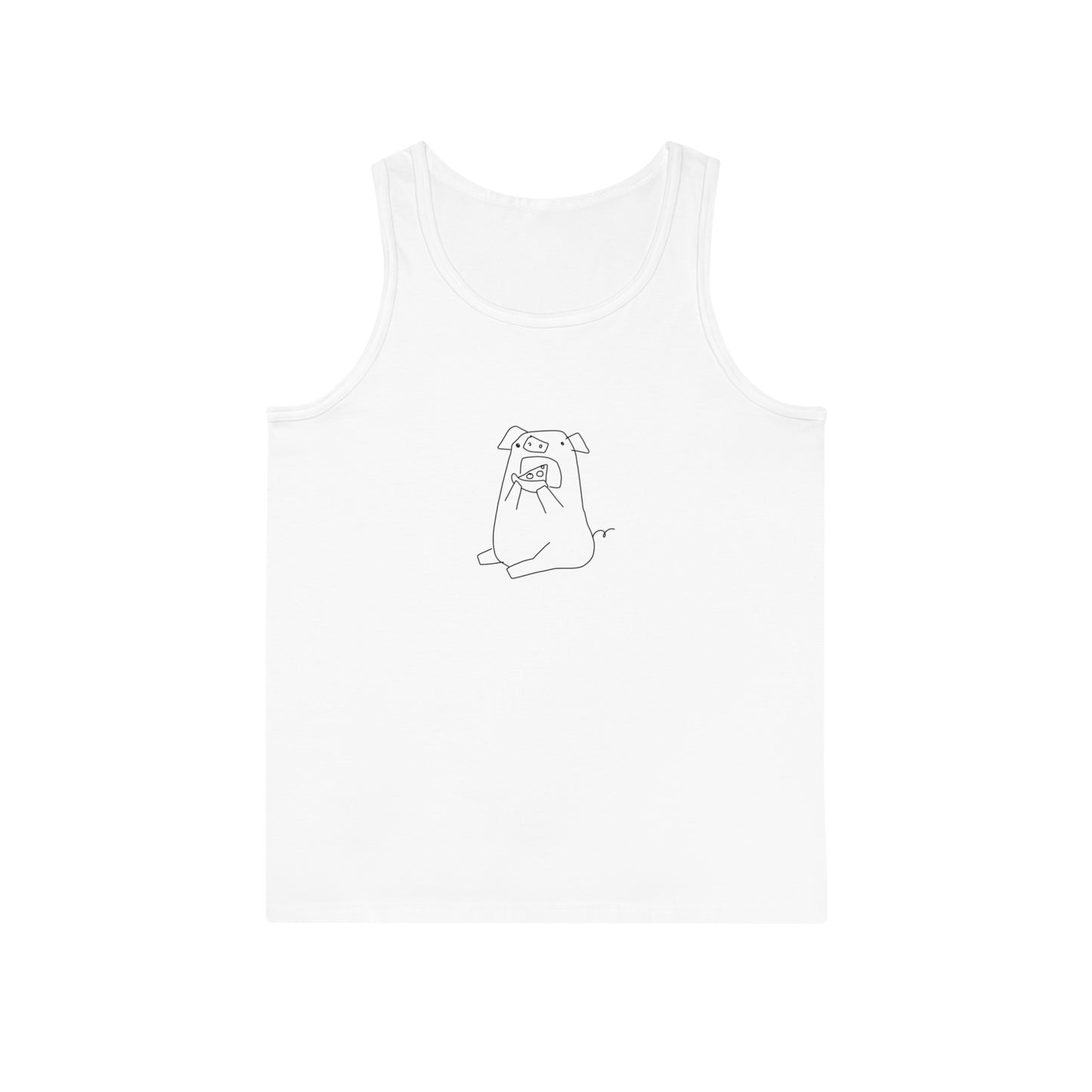 Pizza Piggy Unisex Softstyle Tank Top - ALIQUOS