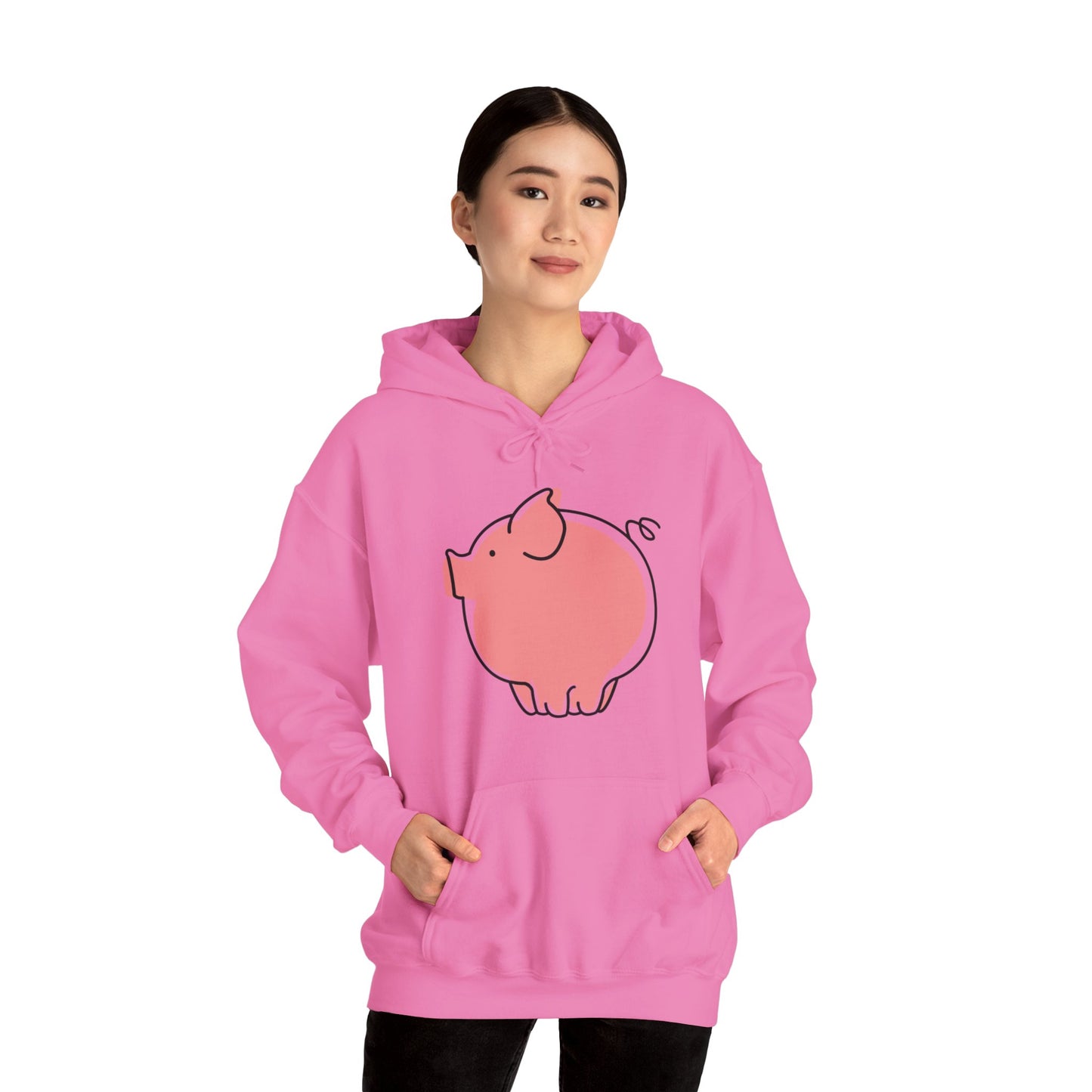 Pudgy Piggy Unisex Hooded Sweatshirt - ALIQUOS