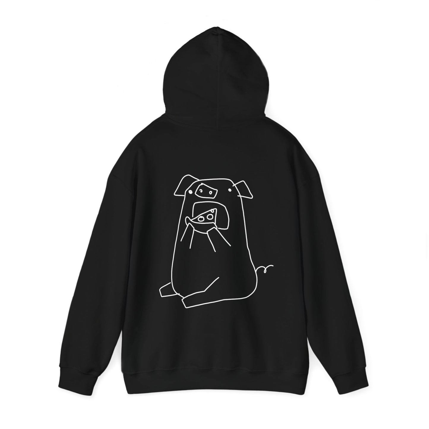 Pizza Piggy Unisex Hooded Sweatshirt - ALIQUOS