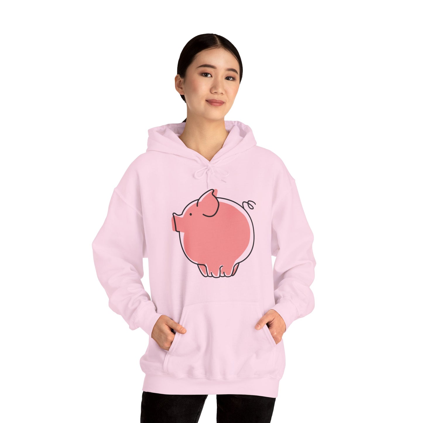 Pudgy Piggy Unisex Hooded Sweatshirt - ALIQUOS