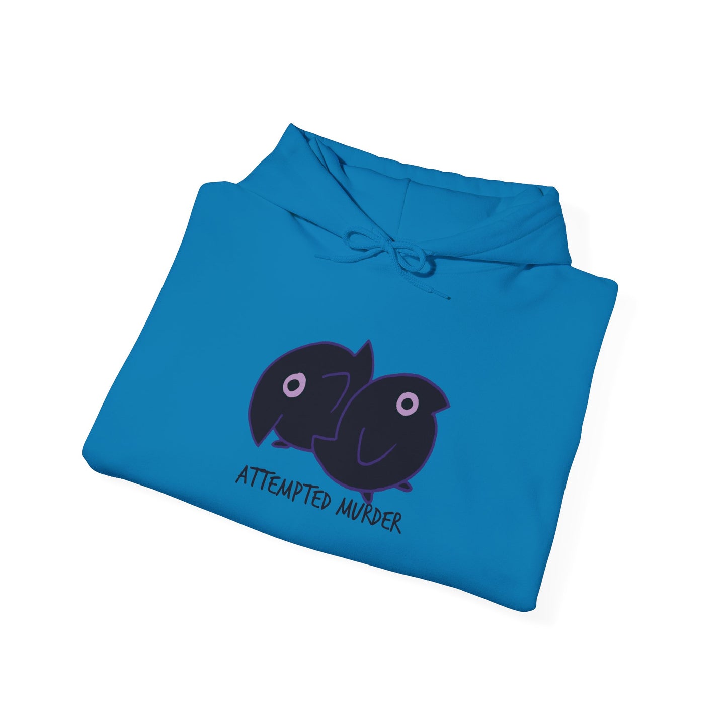 Unisex Hooded Sweatshirt - Attempted Murder Design - ALIQUOS