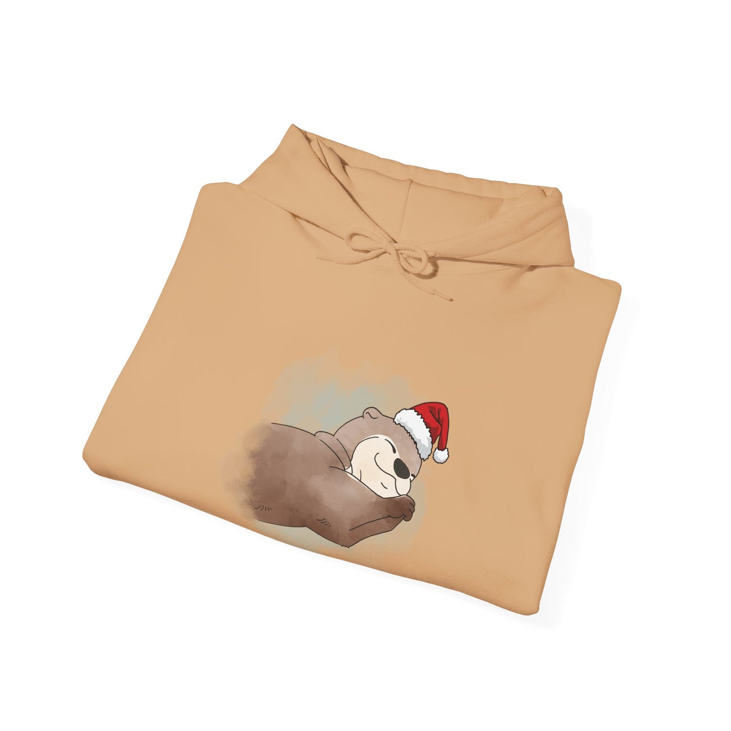 Sweat à capuche unisexe - Loutre de Noël 18