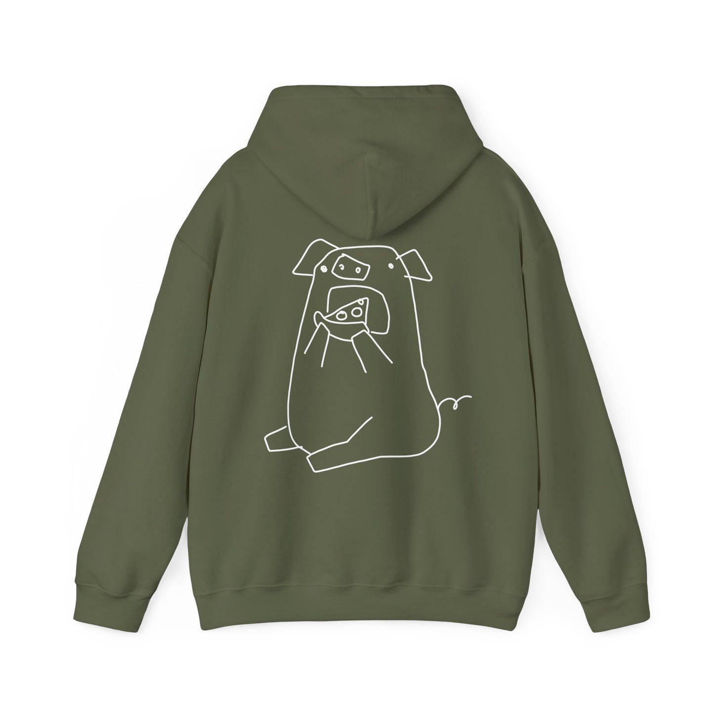 Pizza Piggy Unisex Hooded Sweatshirt - ALIQUOS
