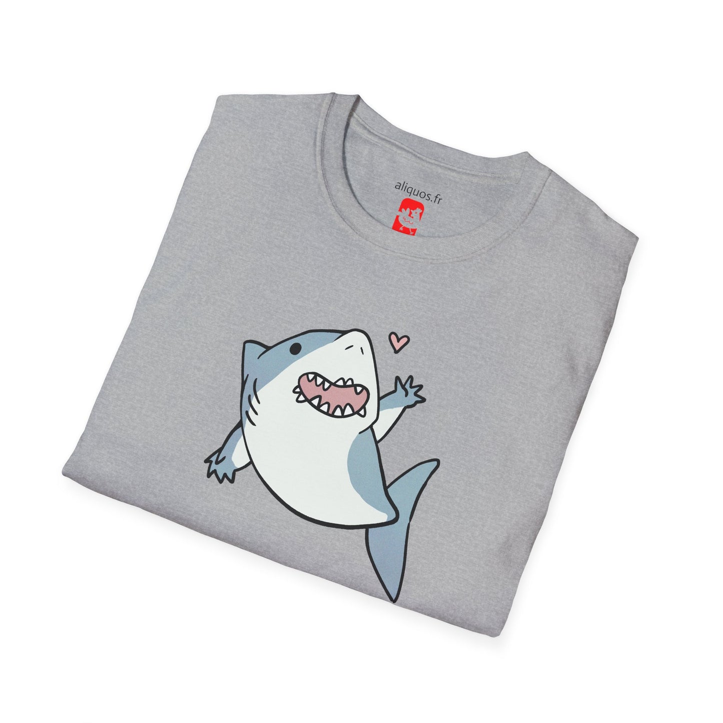 Unisex T-Shirt - Cute Little Shark Wave - Aliquos