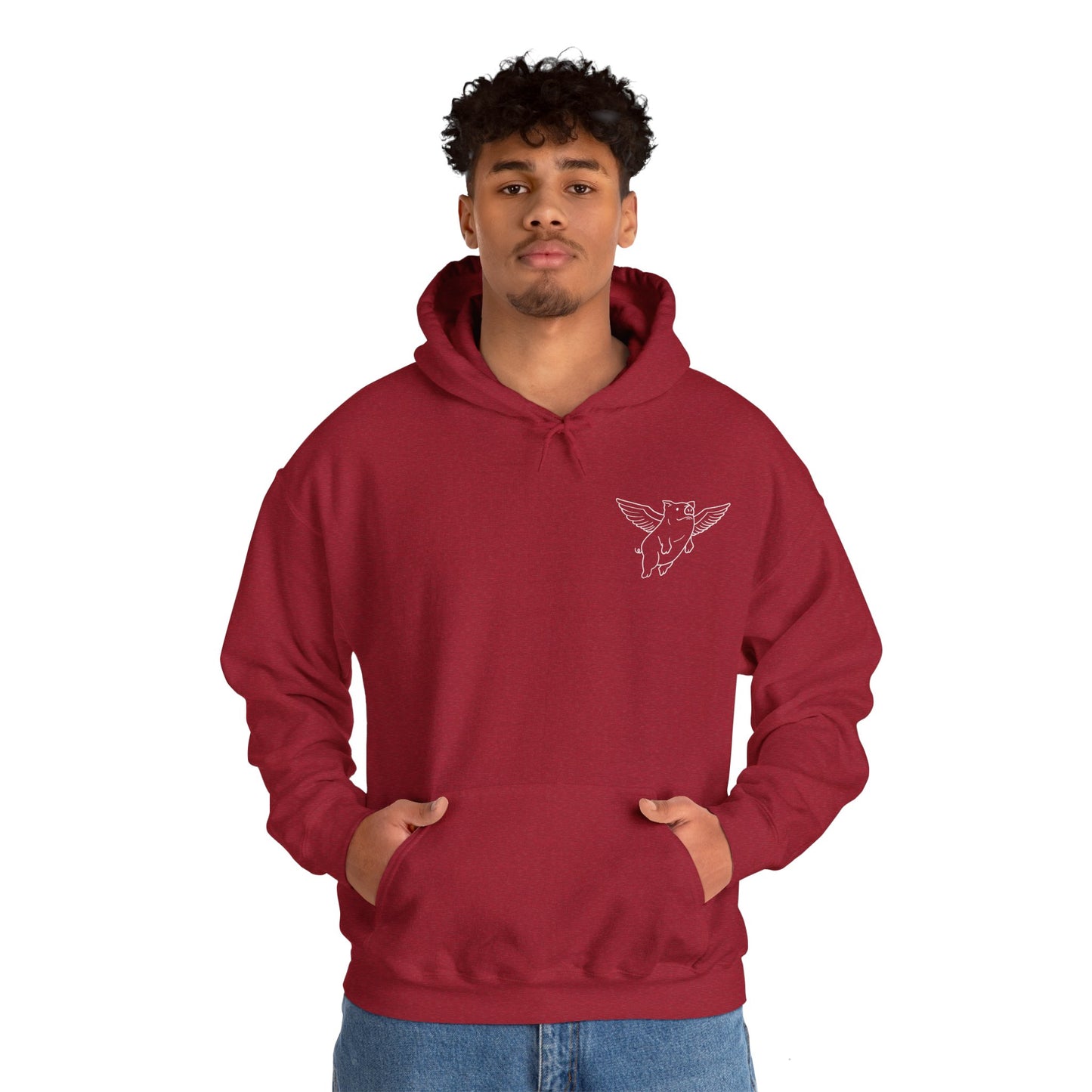 Sweat à capuche unisexe Flying Piggy