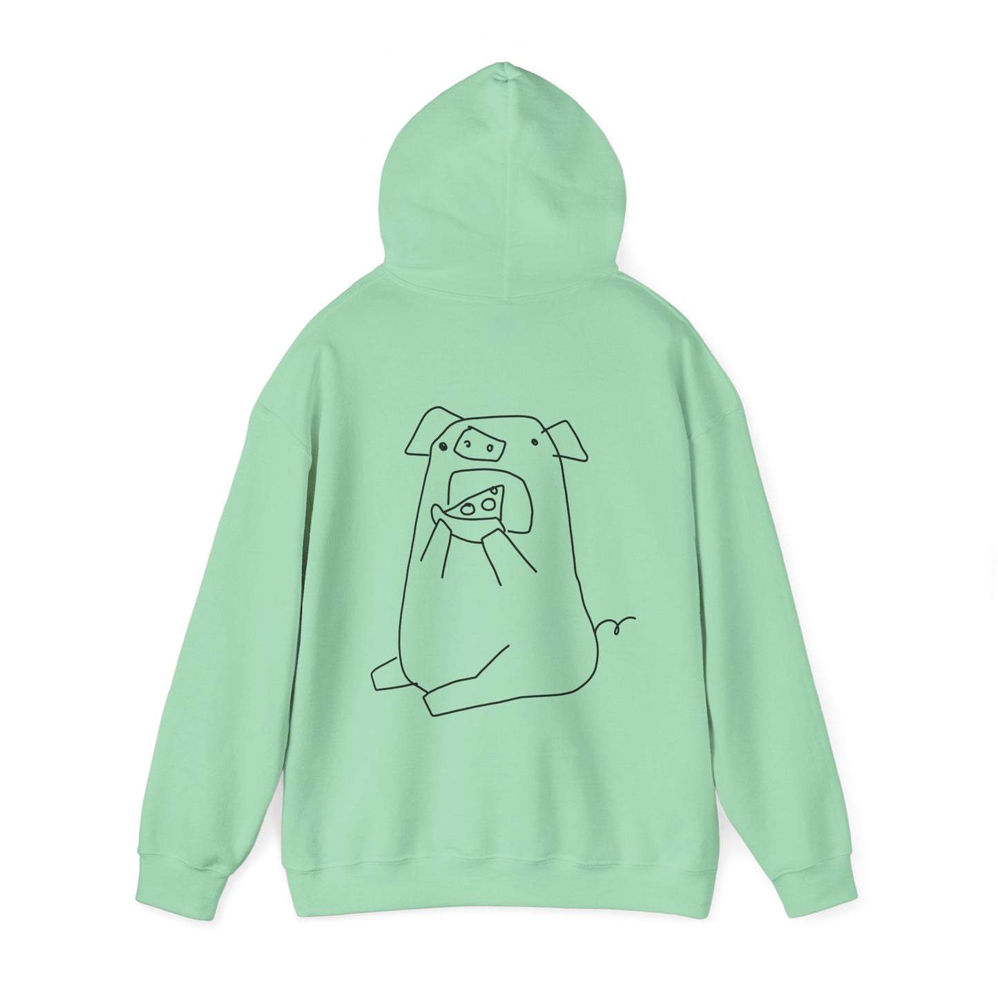 Pizza Piggy Unisex Hooded Sweatshirt - ALIQUOS