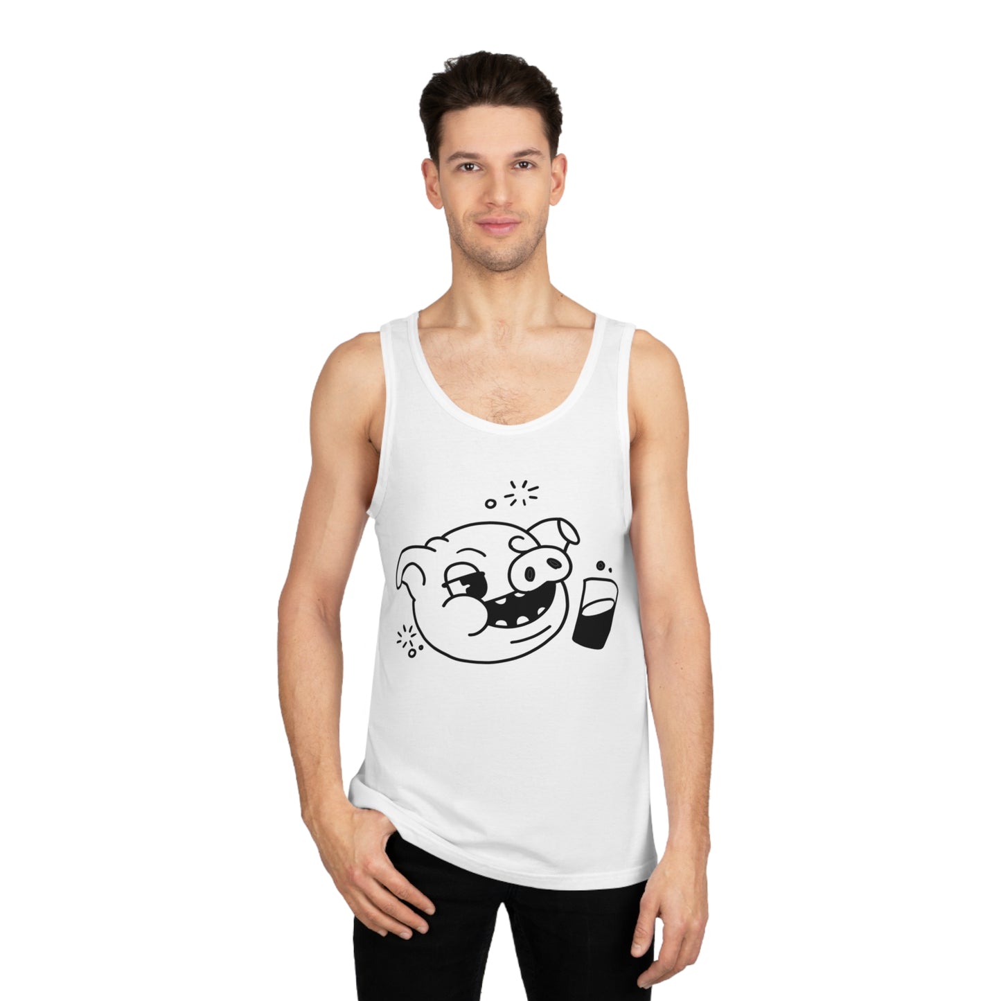 Drunken Piggy Unisex Softstyle Tank Top - ALIQUOS