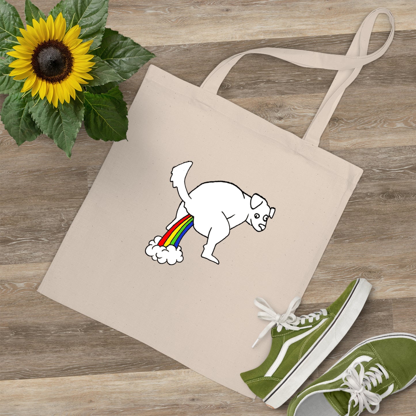 Tote Bag - 'Doggy Rainbow Factory' - ALIQUOS