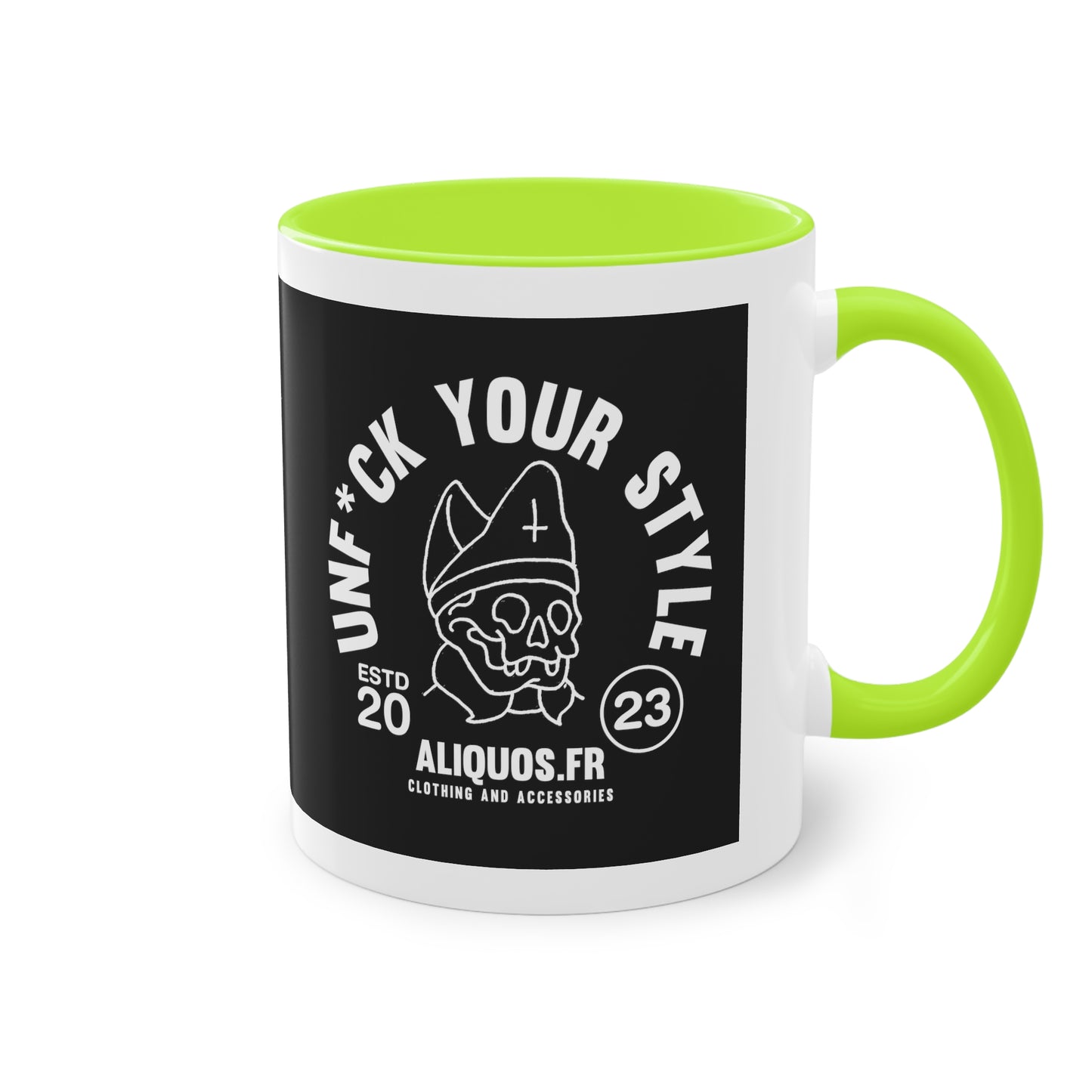 Evil Bishop Two-Tone Coffee Mug, 11oz - ALIQUOS