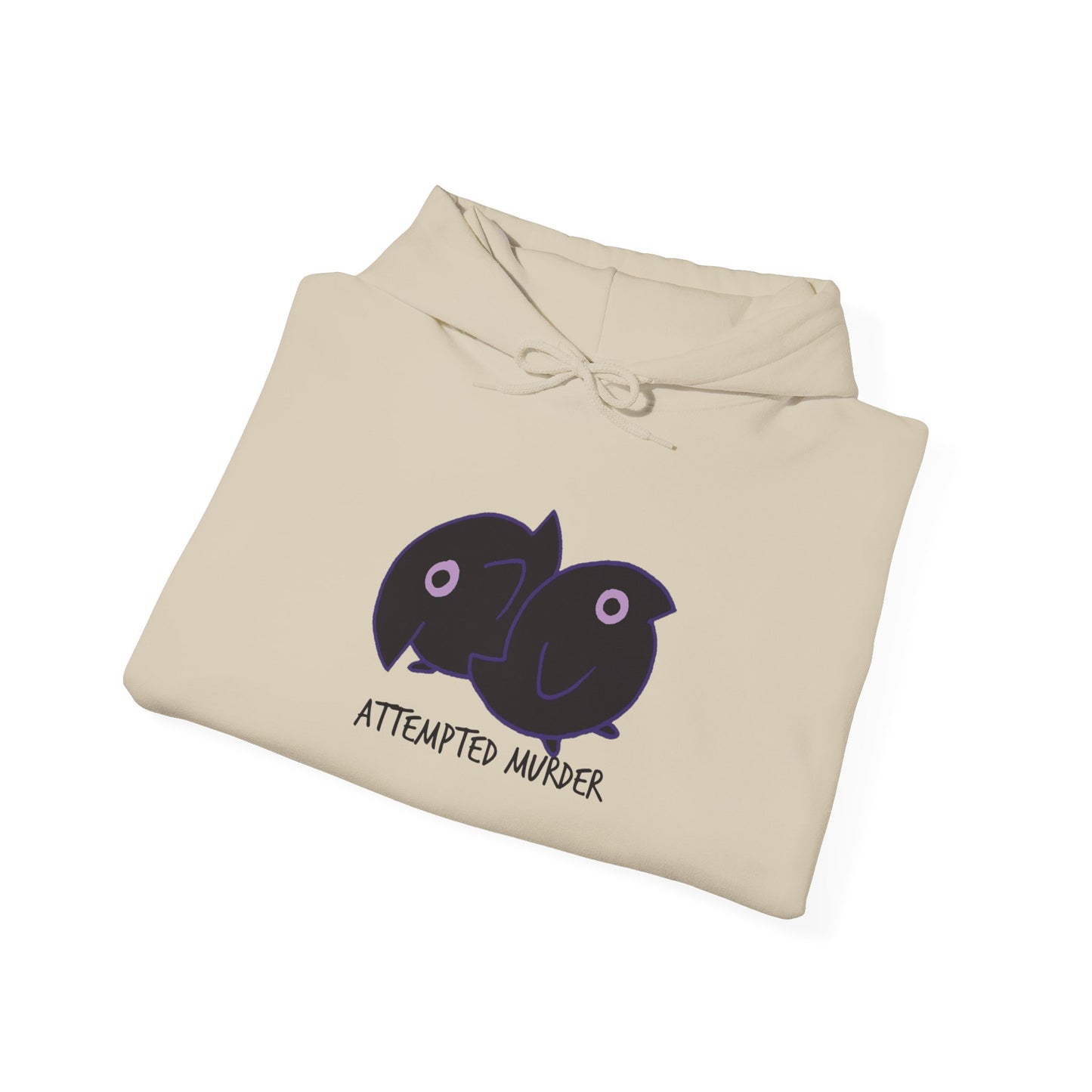 Unisex Hooded Sweatshirt - Attempted Murder Design - ALIQUOS