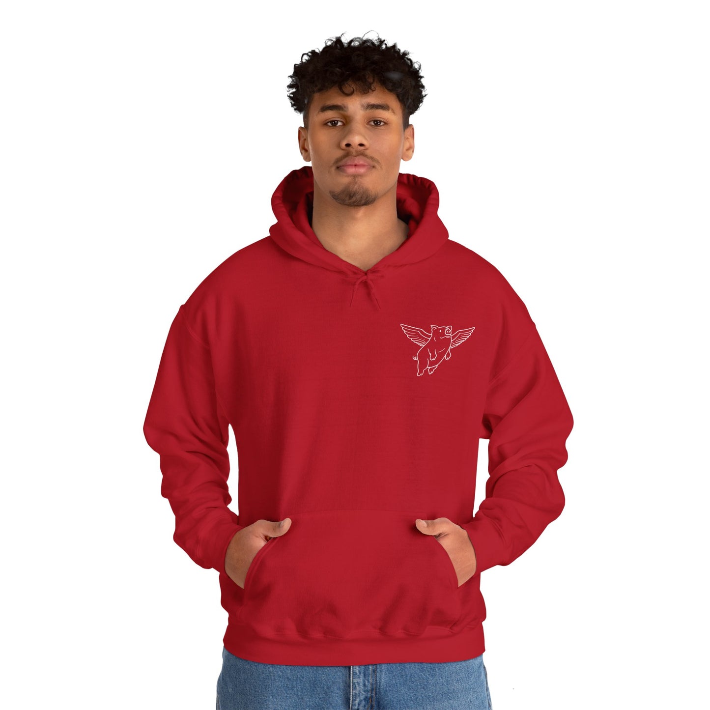 Sweat à capuche unisexe Flying Piggy