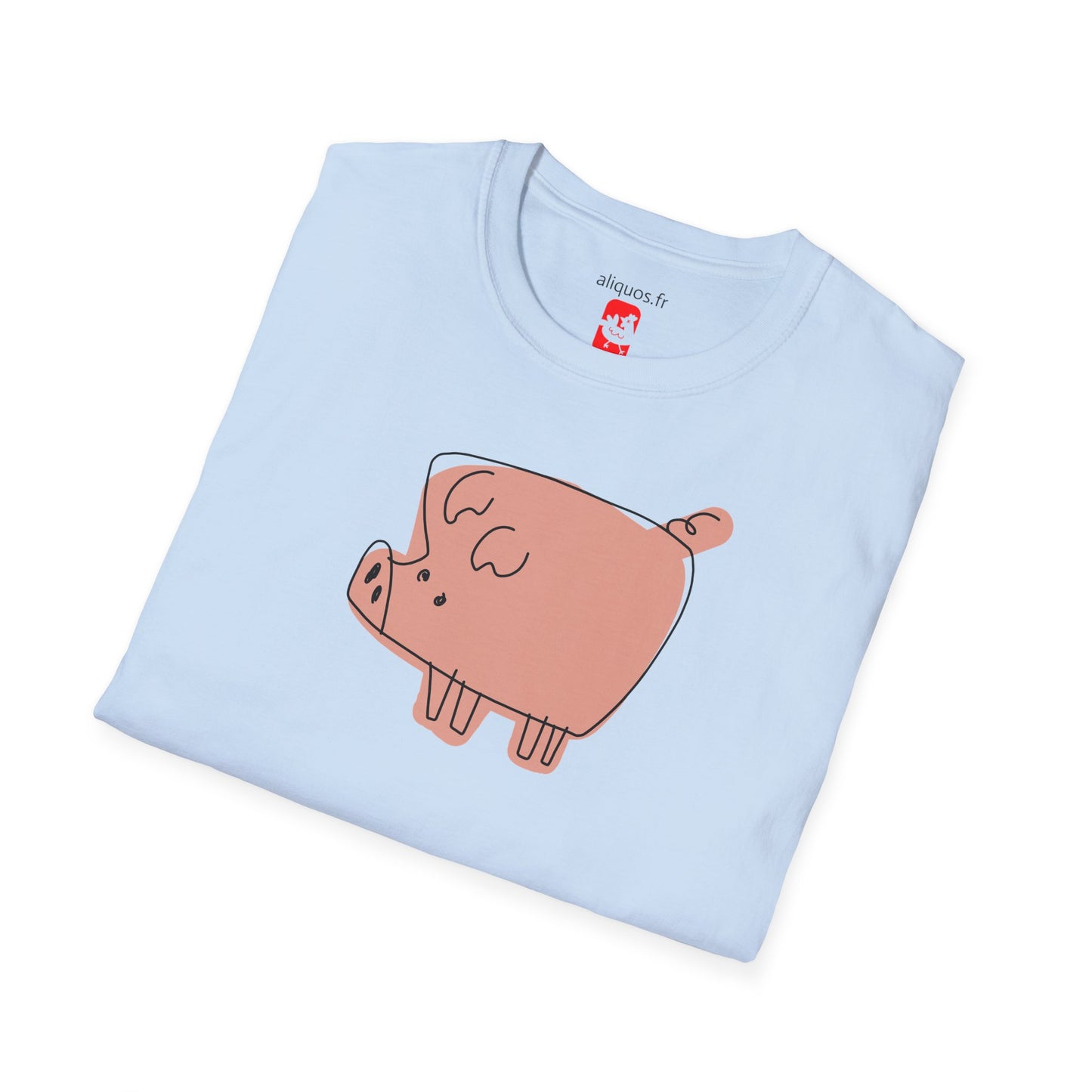 Blocky Piggy Unisex Tee - ALIQUOS