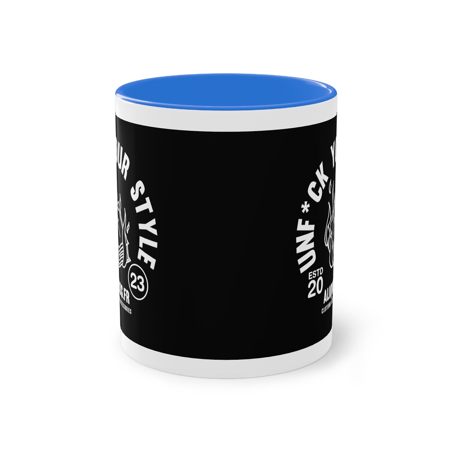 Burning Book Two-Tone Coffee Mug, 11oz - ALIQUOS