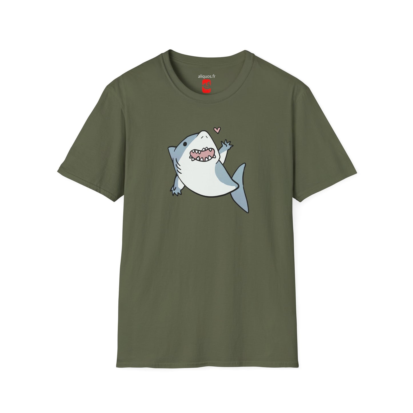 Unisex T-Shirt - Cute Little Shark Wave - Aliquos