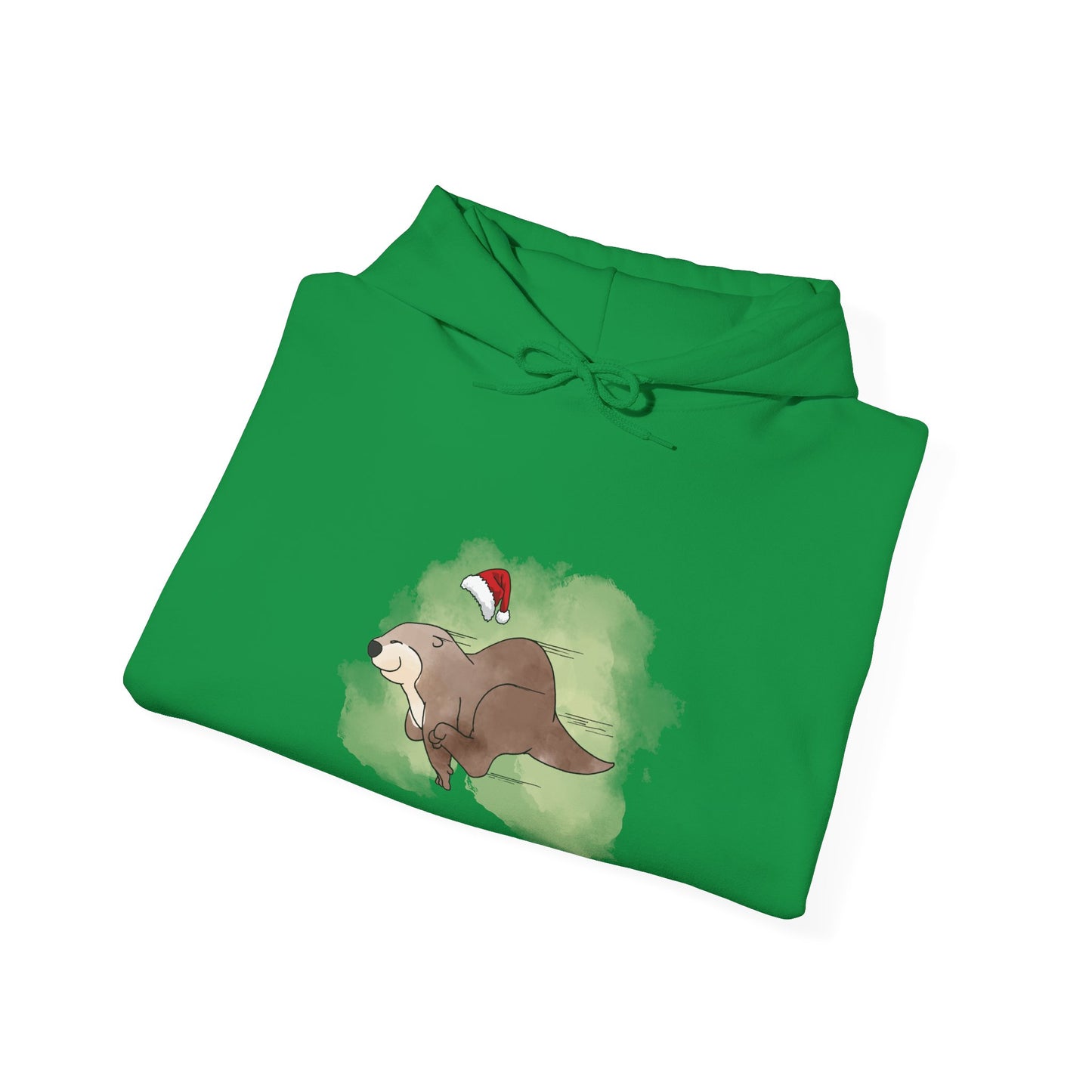 Sweat à capuche unisexe - Loutre de Noël 17