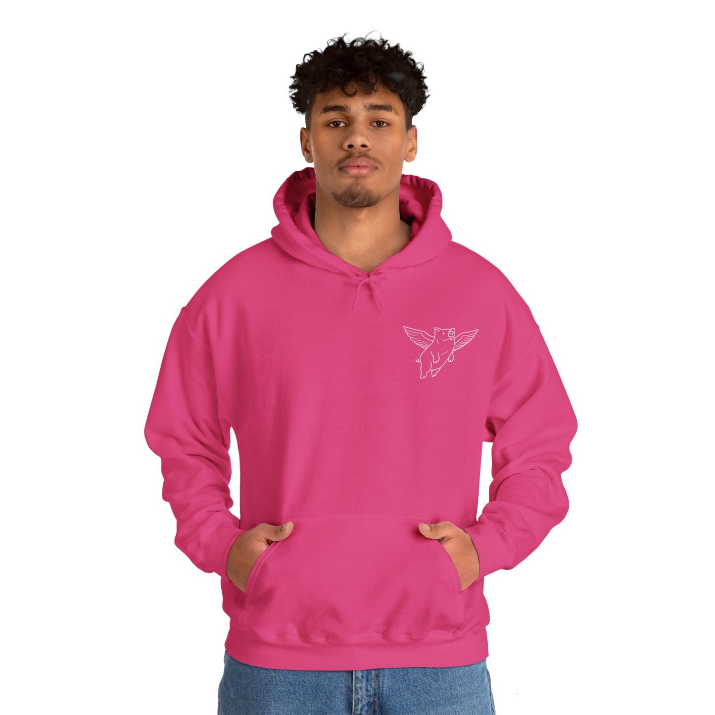 Sweat à capuche unisexe Flying Piggy