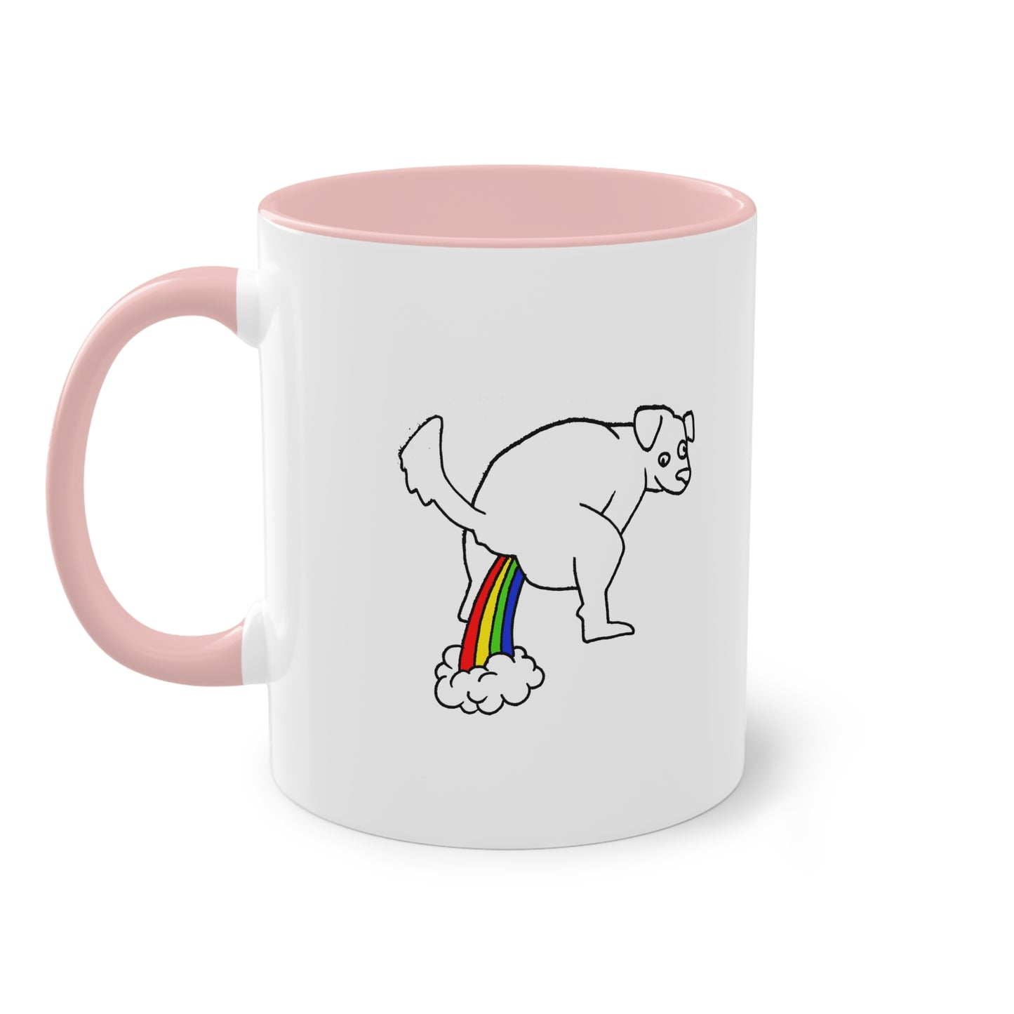 Two Tone Mug - Doggy Rainbow Factory - ALIQUOS
