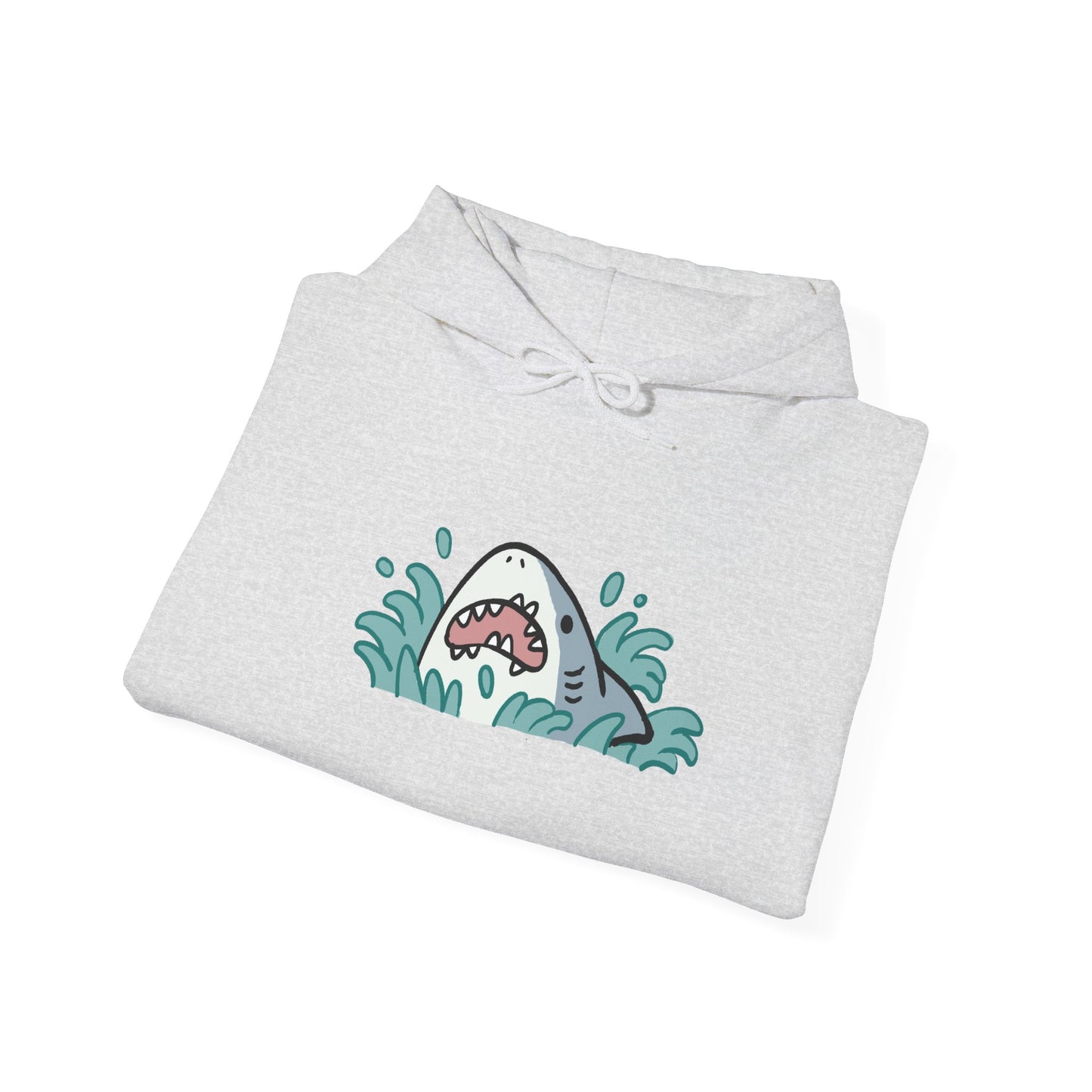 Unisex Hooded Sweatshirt - Surprise Shark - Aliquos