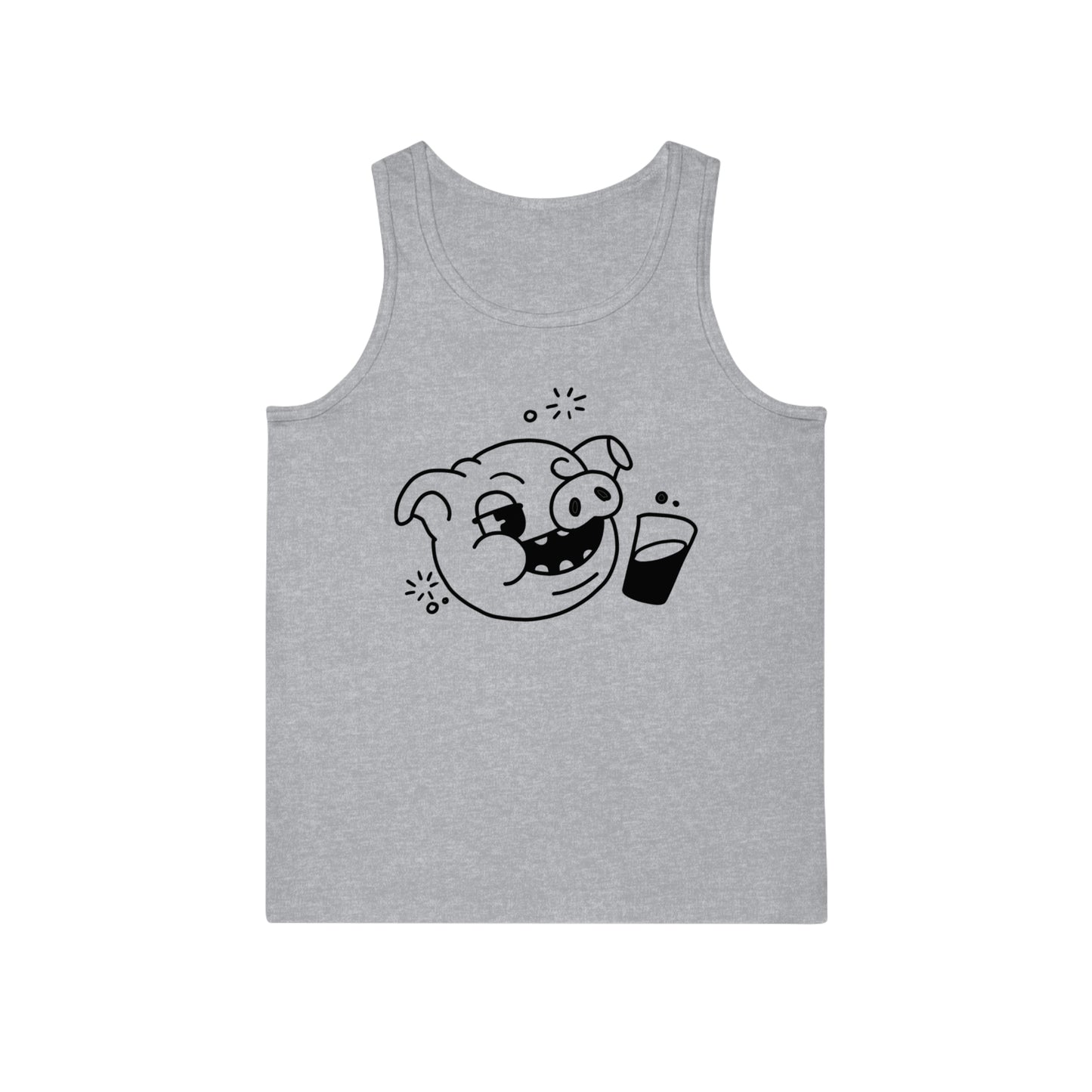Drunken Piggy Unisex Softstyle Tank Top - ALIQUOS