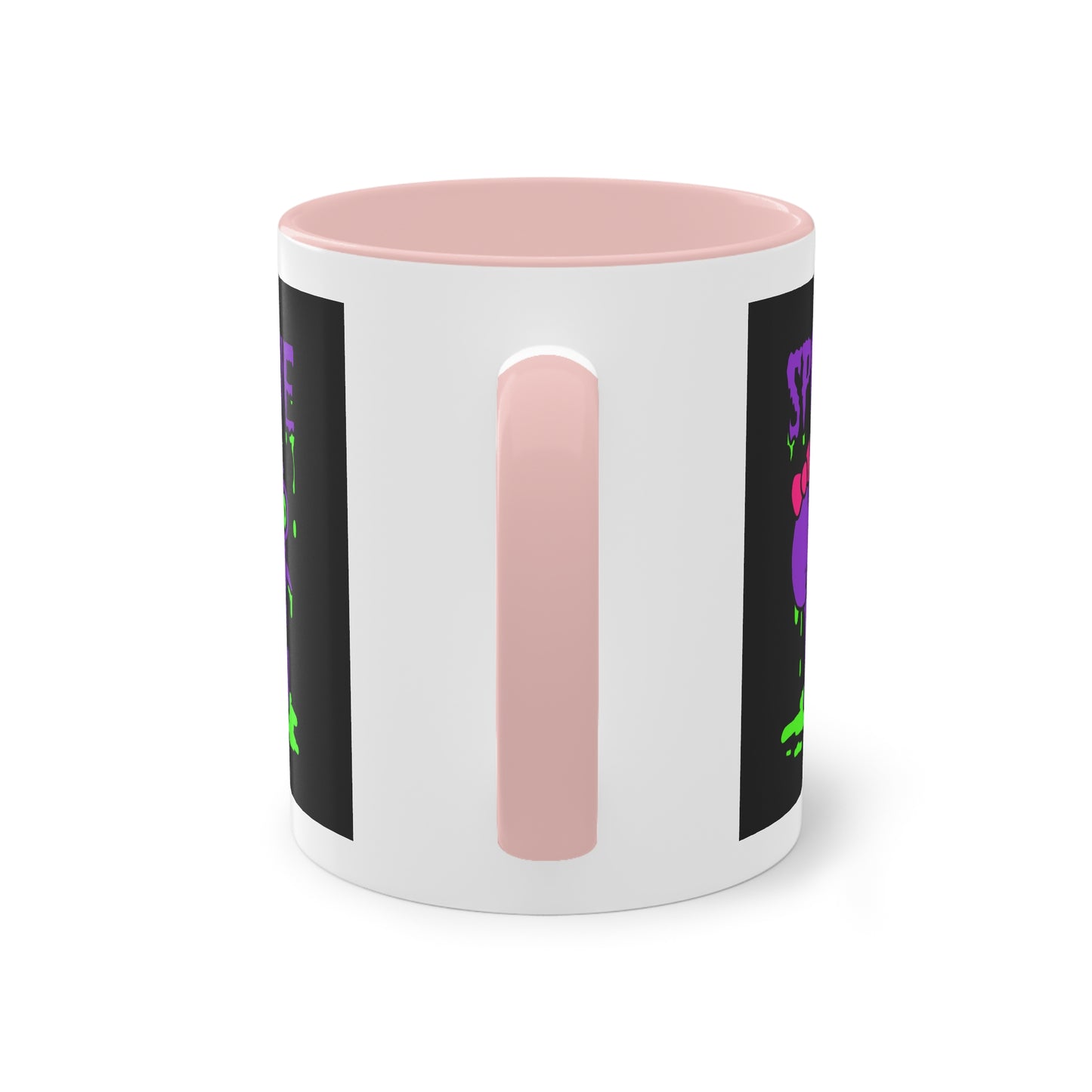 Two Tone Mug - Three-Eyed Skull 'Spookie' Design - ALIQUOS