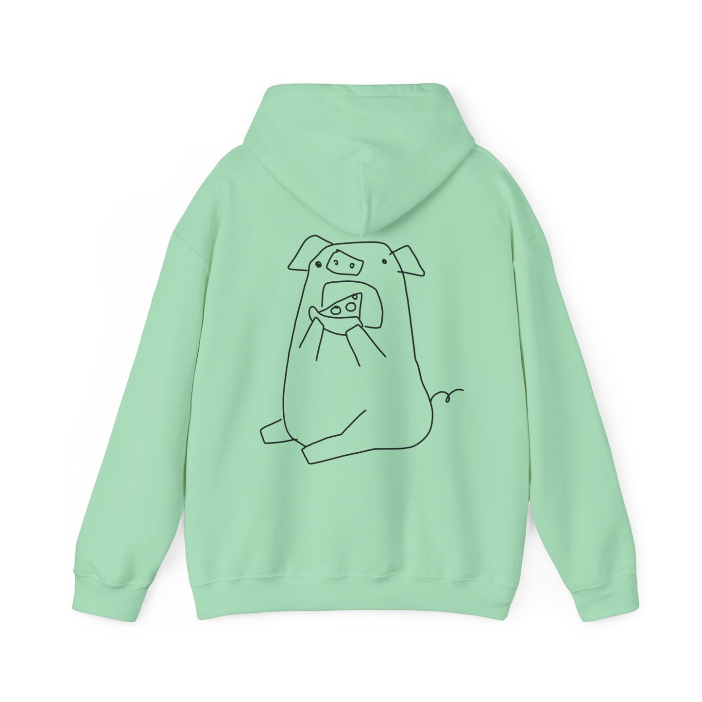 Pizza Piggy Unisex Hooded Sweatshirt - ALIQUOS