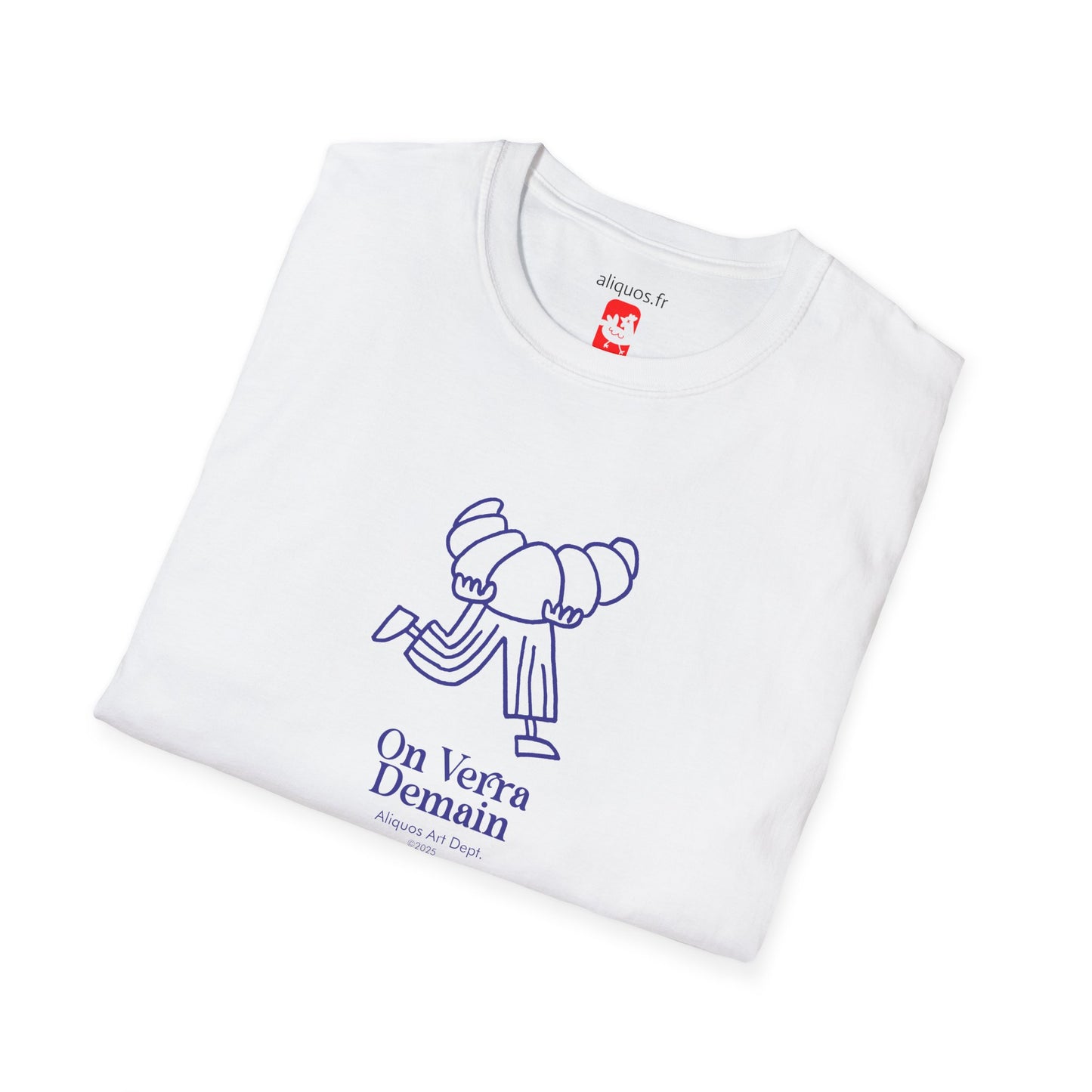 T-Shirt Unisexe - Croissant To Go - On Verra Demain - Aliquos