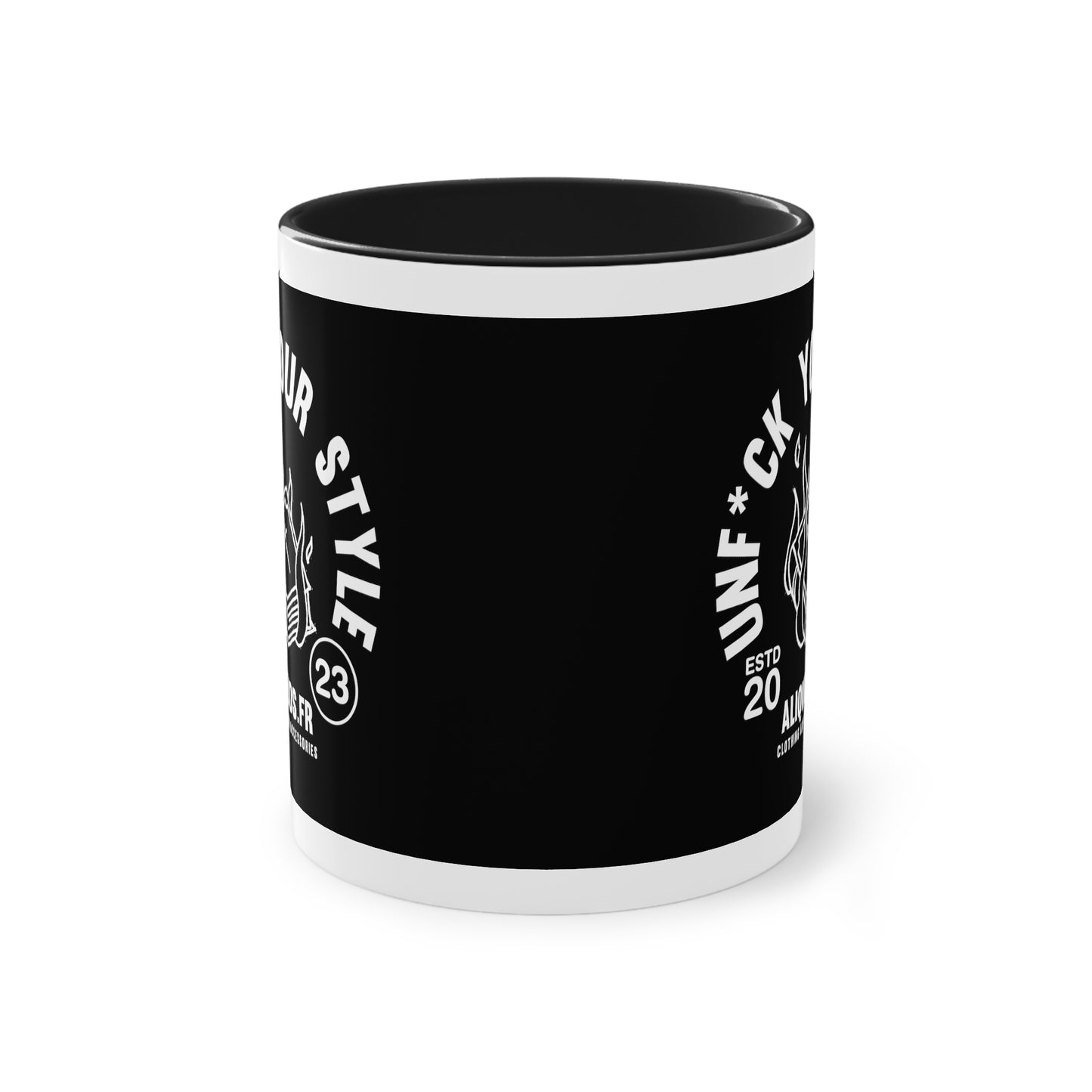 Burning Book Two-Tone Coffee Mug, 11oz - ALIQUOS