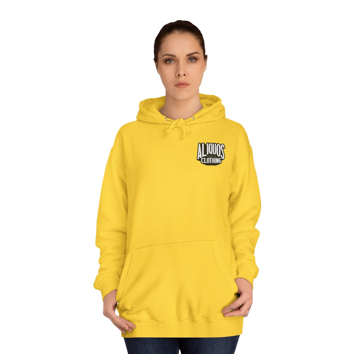 Unisex College Hoodie Blue Chicken - ALIQUOS