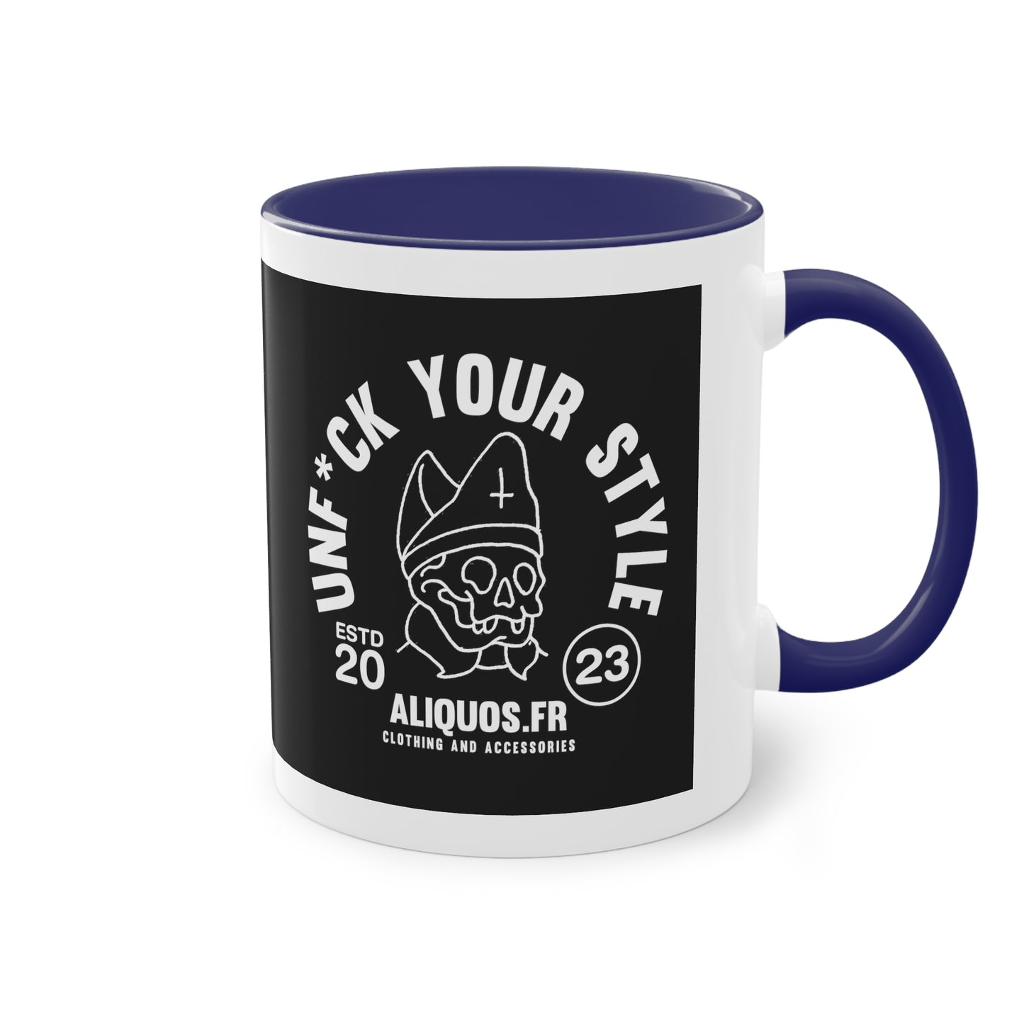 Evil Bishop Two-Tone Coffee Mug, 11oz - ALIQUOS