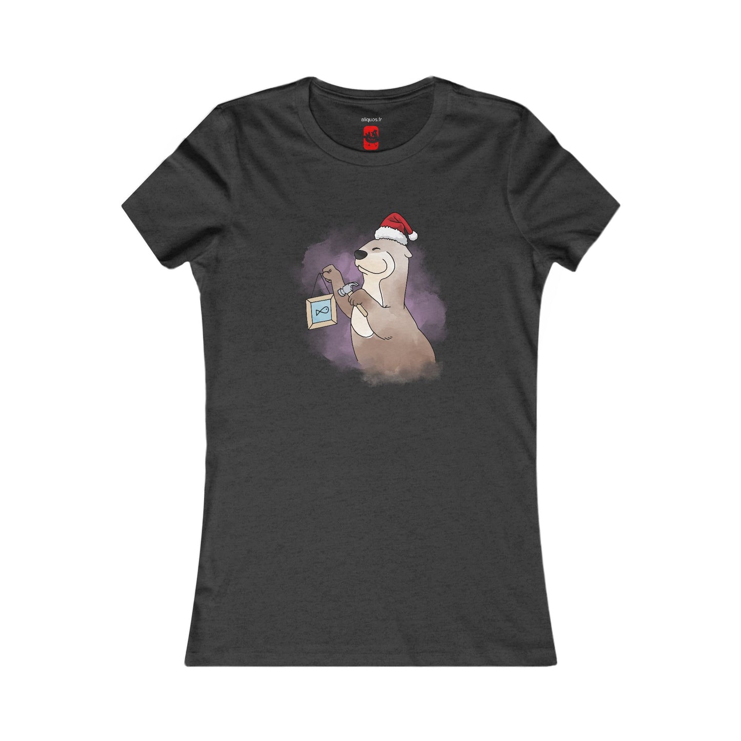 Damen Fitted T-Shirt - Weihnachtsotter 14