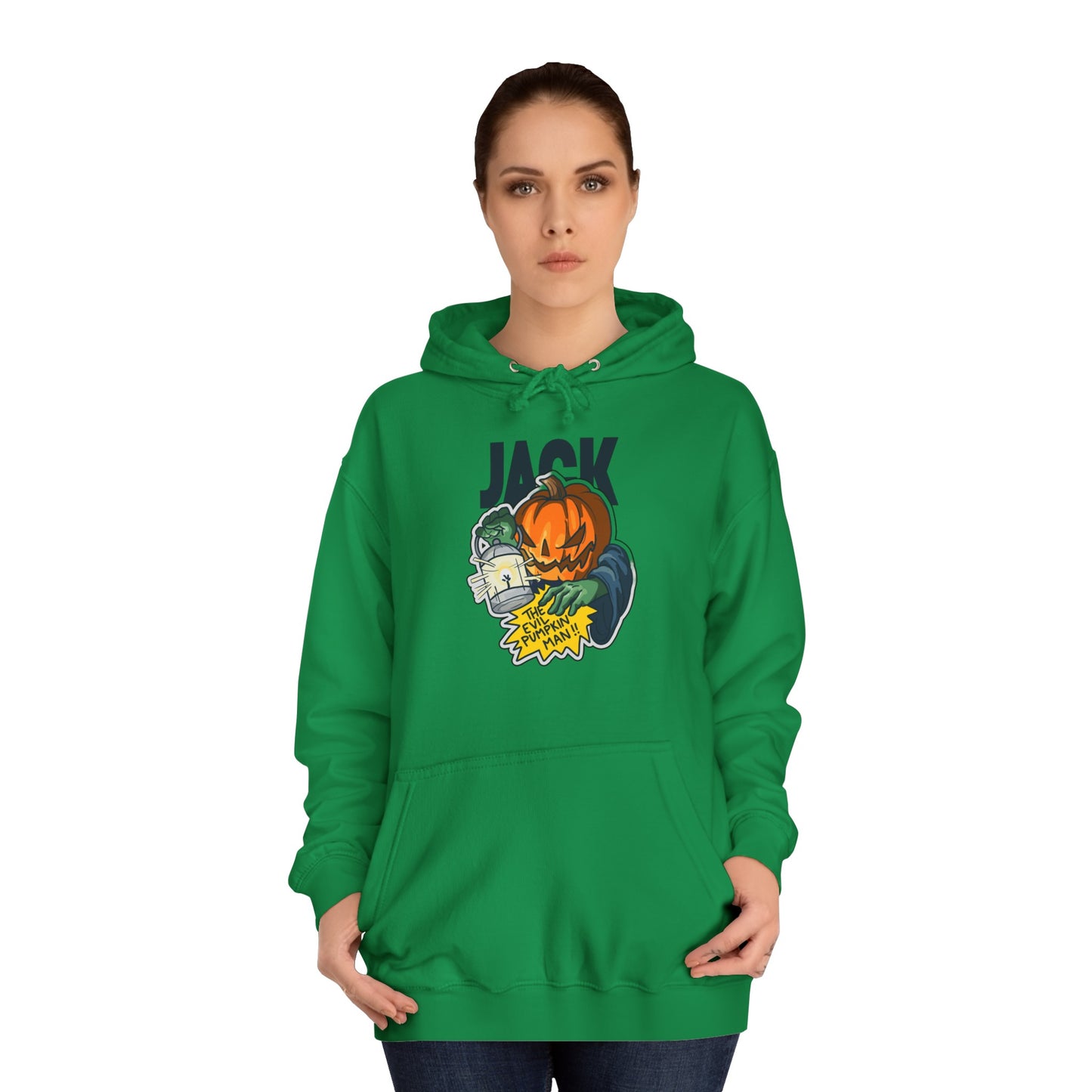 Unisex College Hoodie Jack O Lantern - ALIQUOS